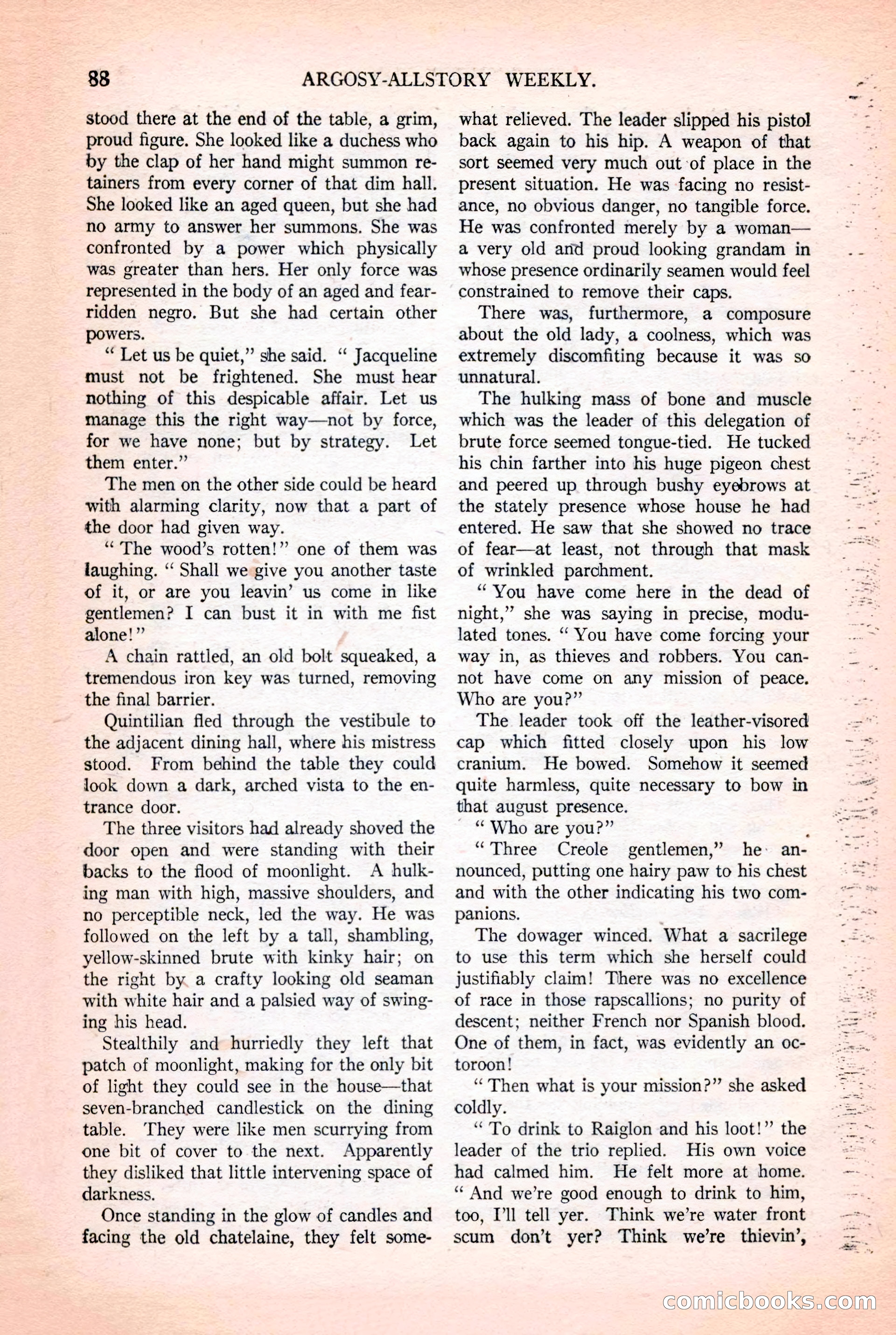 Argosy All-Story Weekly, October 25, 1924 — page 98 of 172