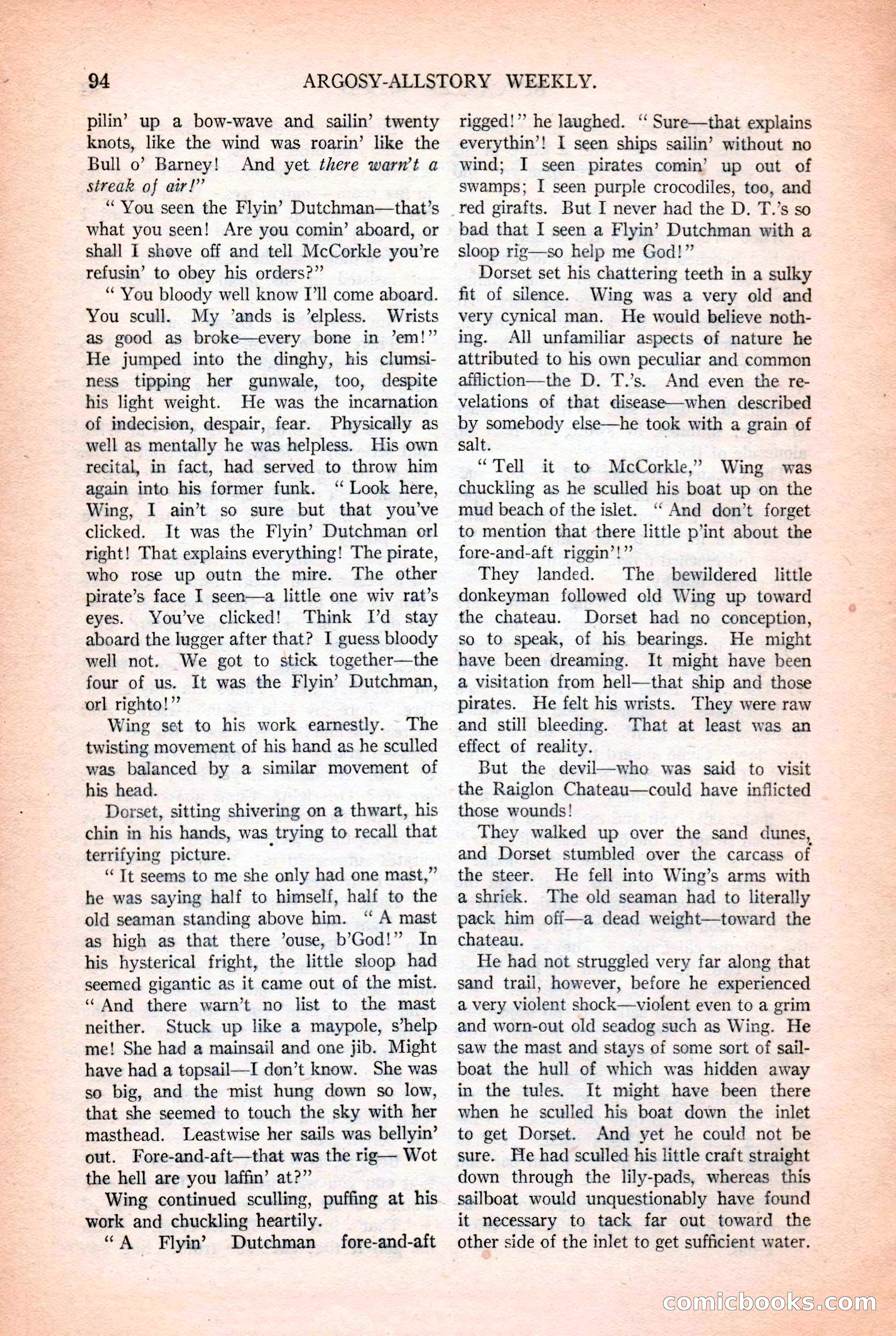 Argosy All-Story Weekly, October 25, 1924 — page 104 of 172