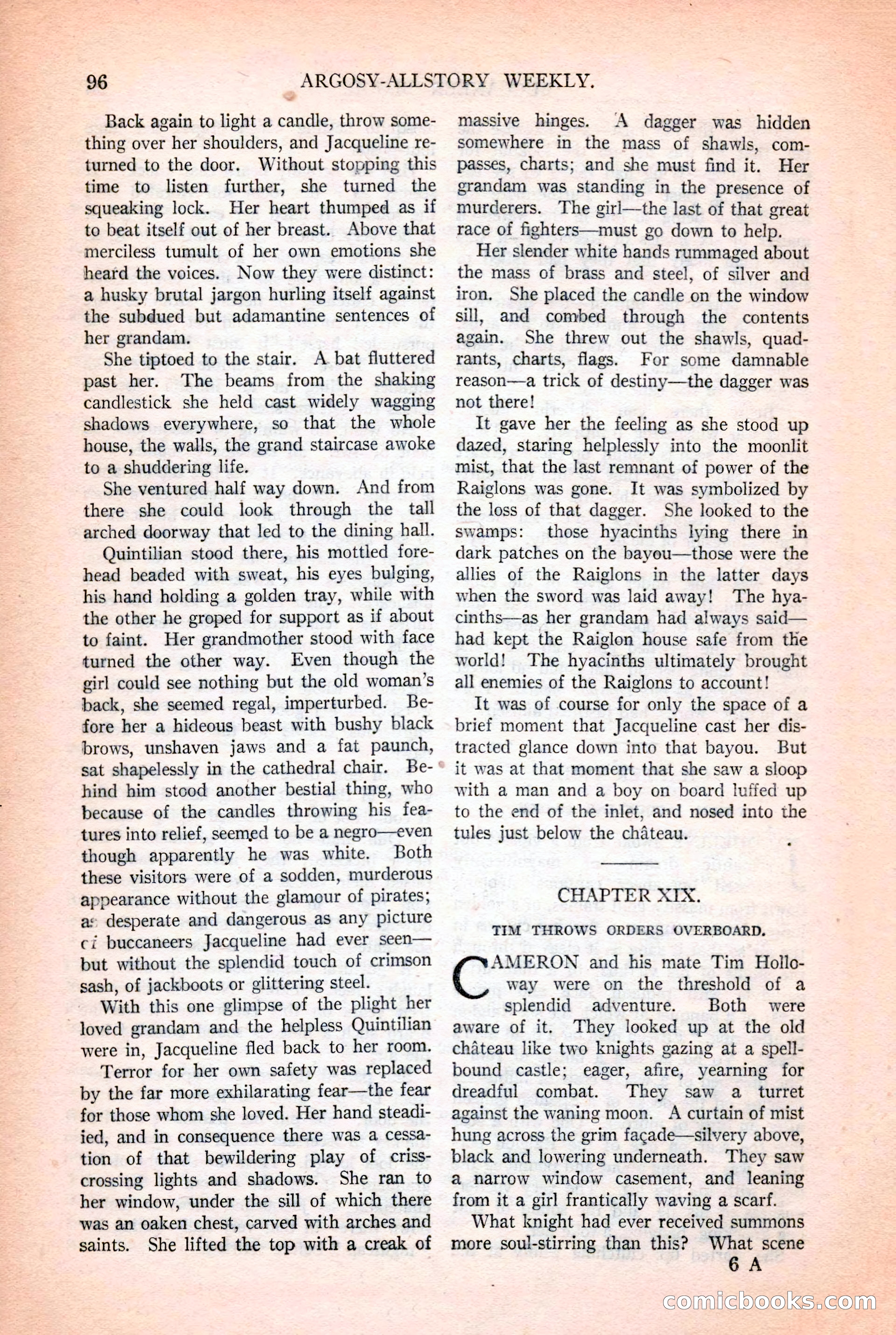 Argosy All-Story Weekly, October 25, 1924 — page 106 of 172
