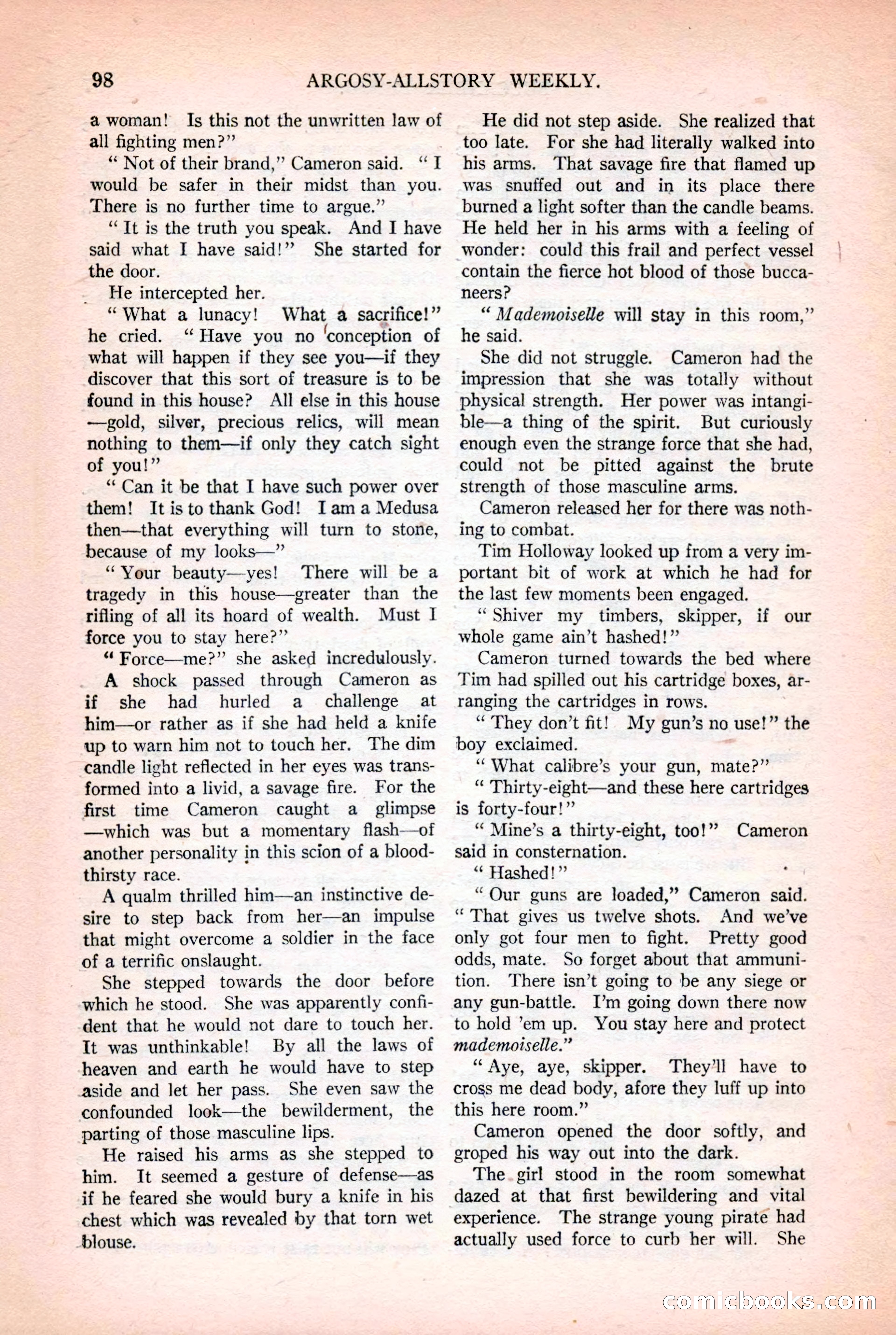 Argosy All-Story Weekly, October 25, 1924 — page 108 of 172