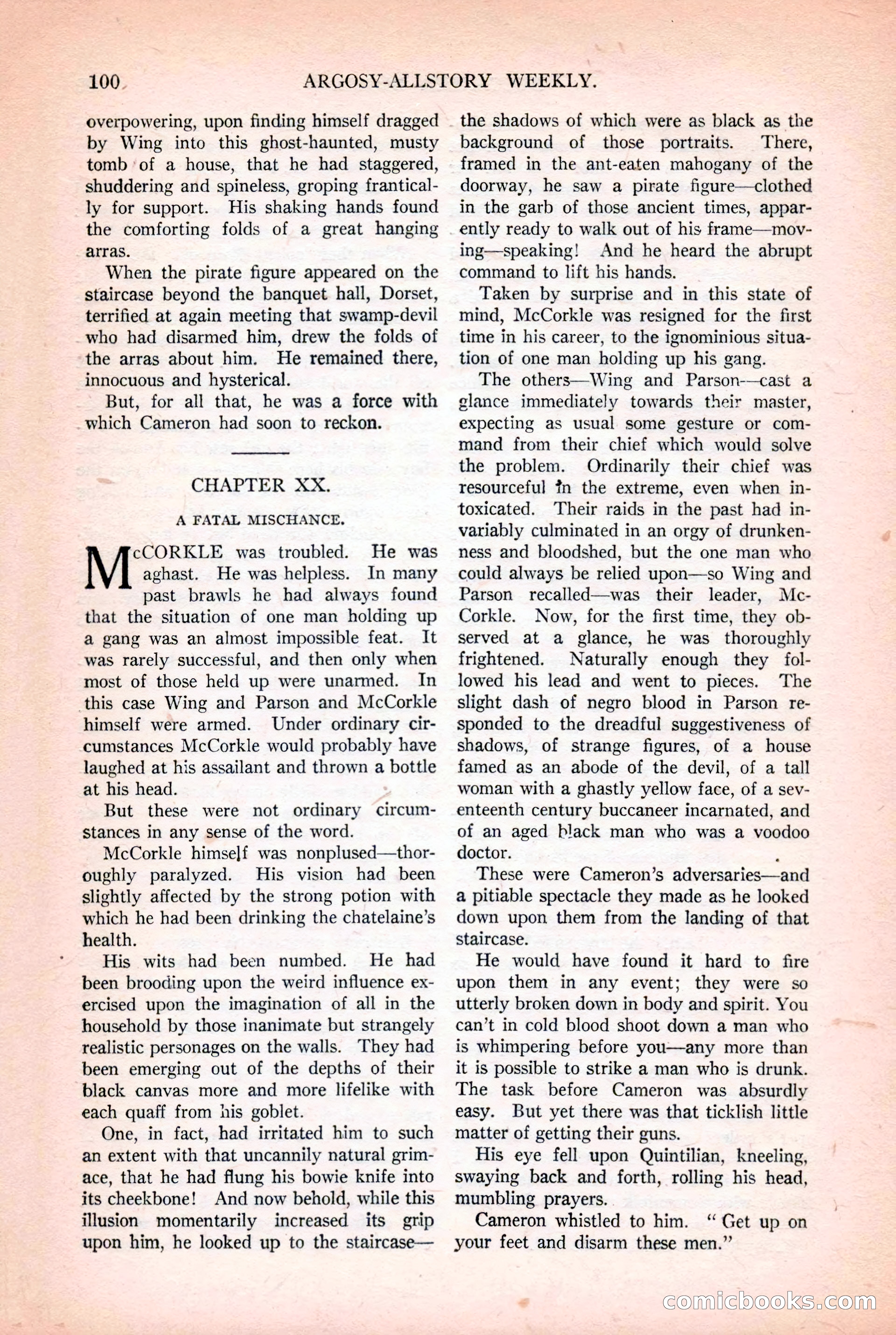 Argosy All-Story Weekly, October 25, 1924 — page 110 of 172