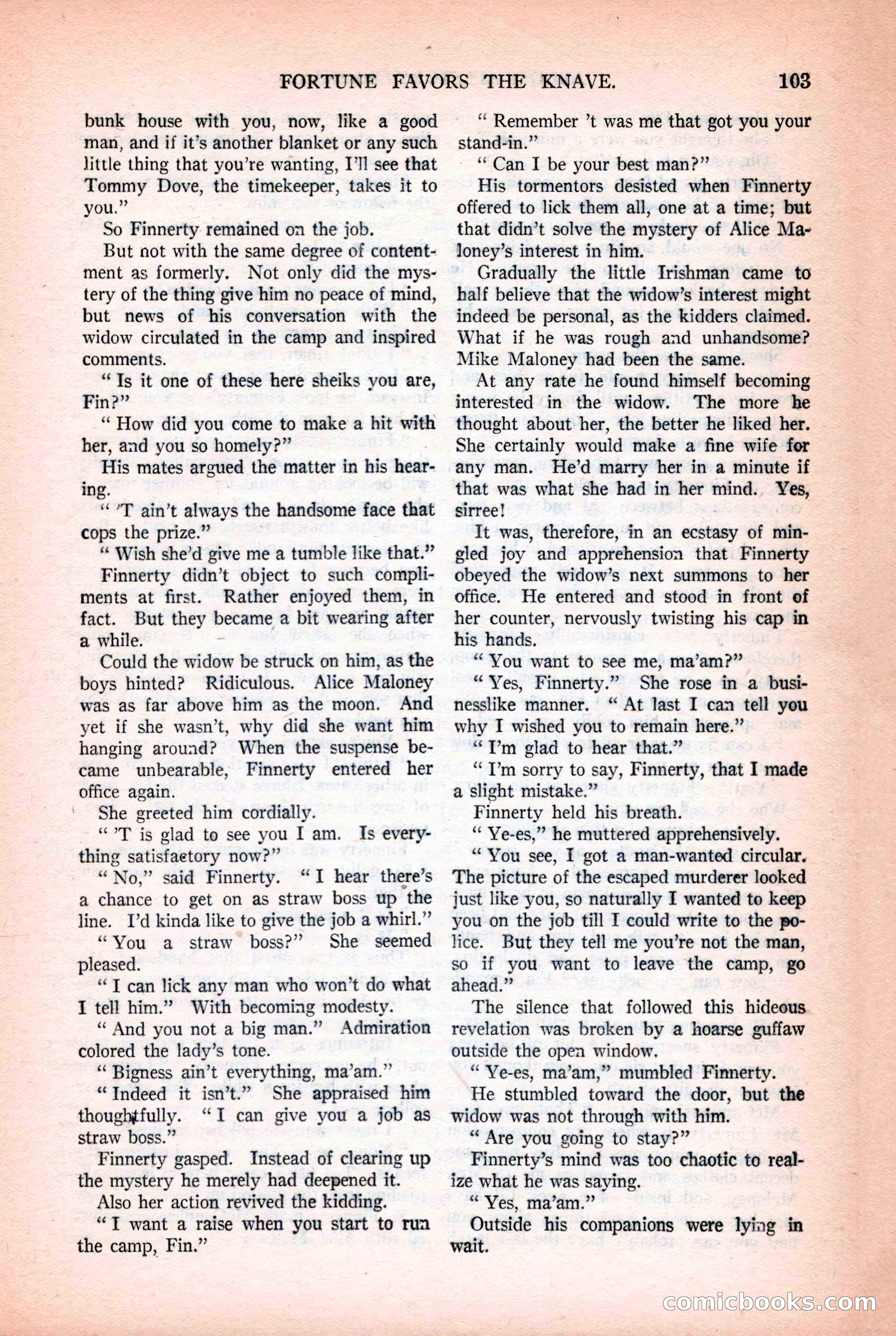Argosy All-Story Weekly, October 25, 1924 — page 113 of 172