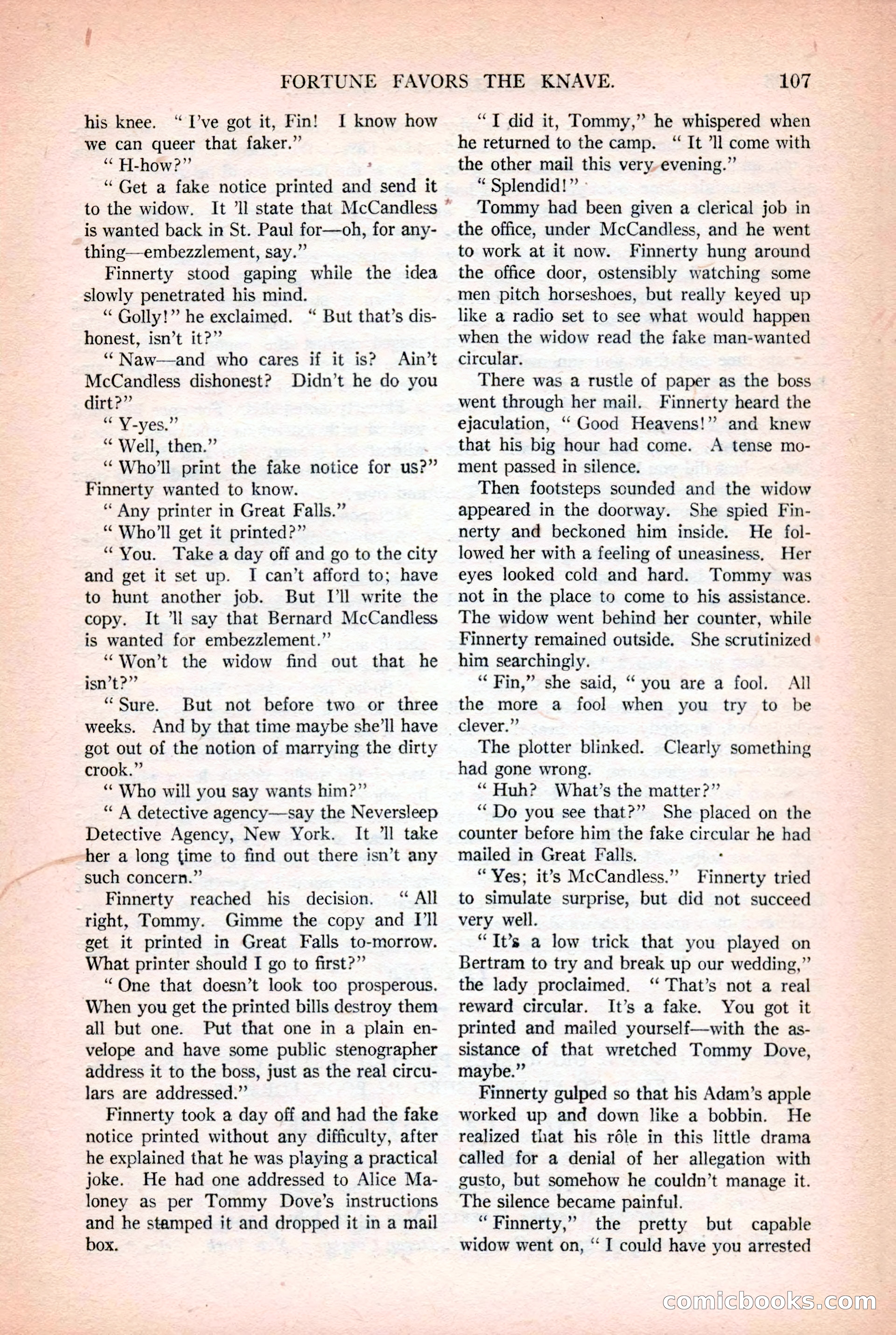 Argosy All-Story Weekly, October 25, 1924 — page 117 of 172