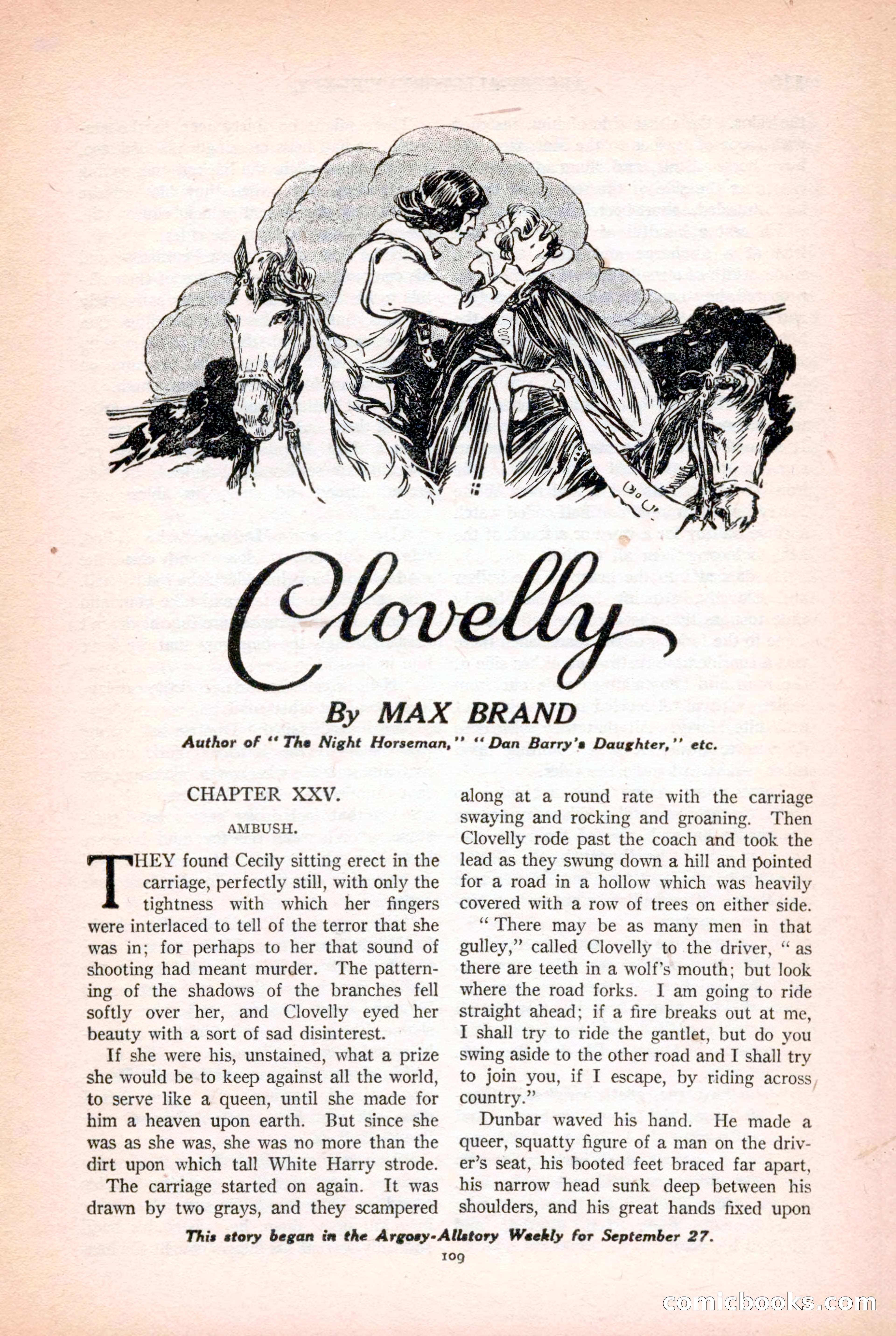 Argosy All-Story Weekly, October 25, 1924 — page 119 of 172