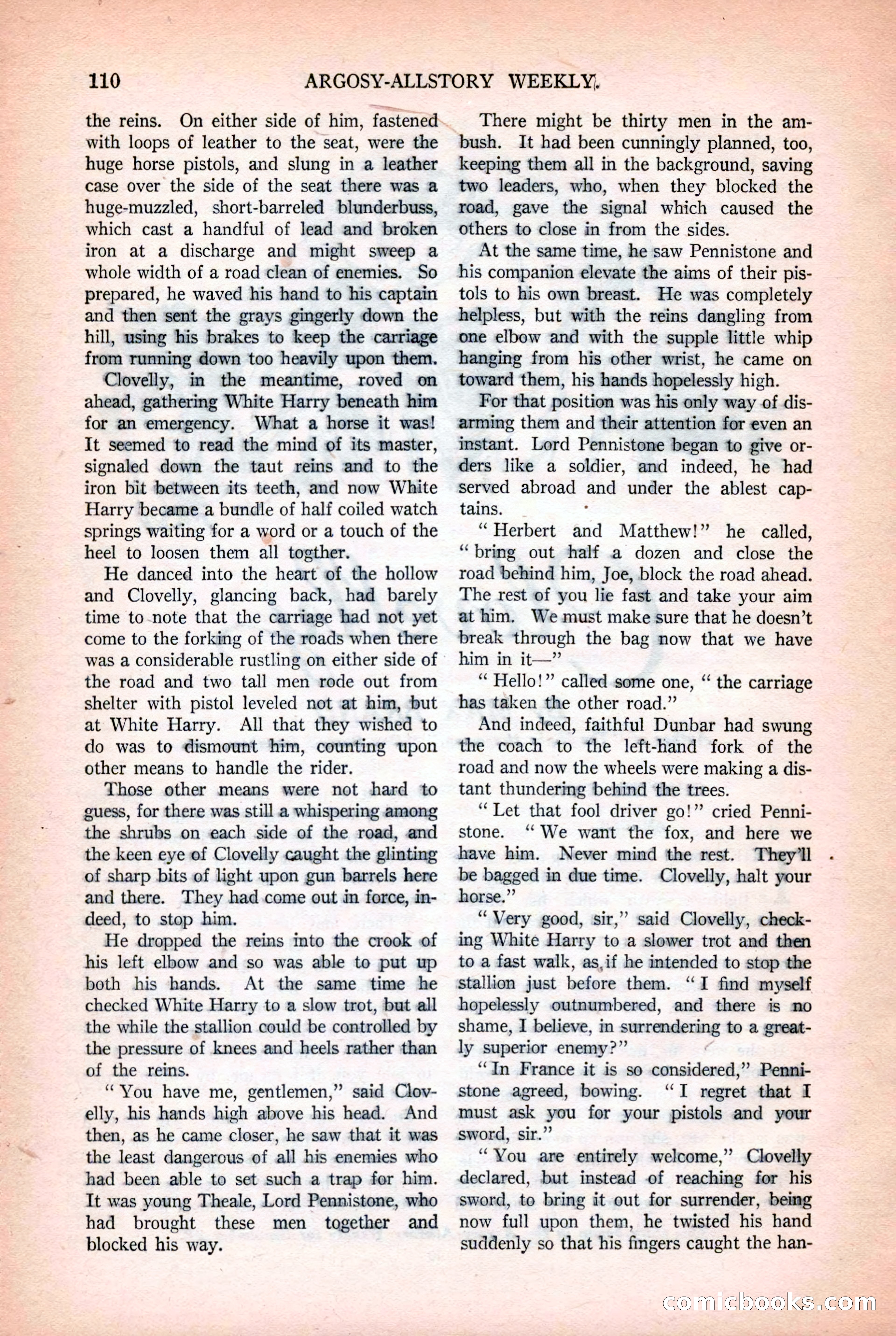 Argosy All-Story Weekly, October 25, 1924 — page 120 of 172