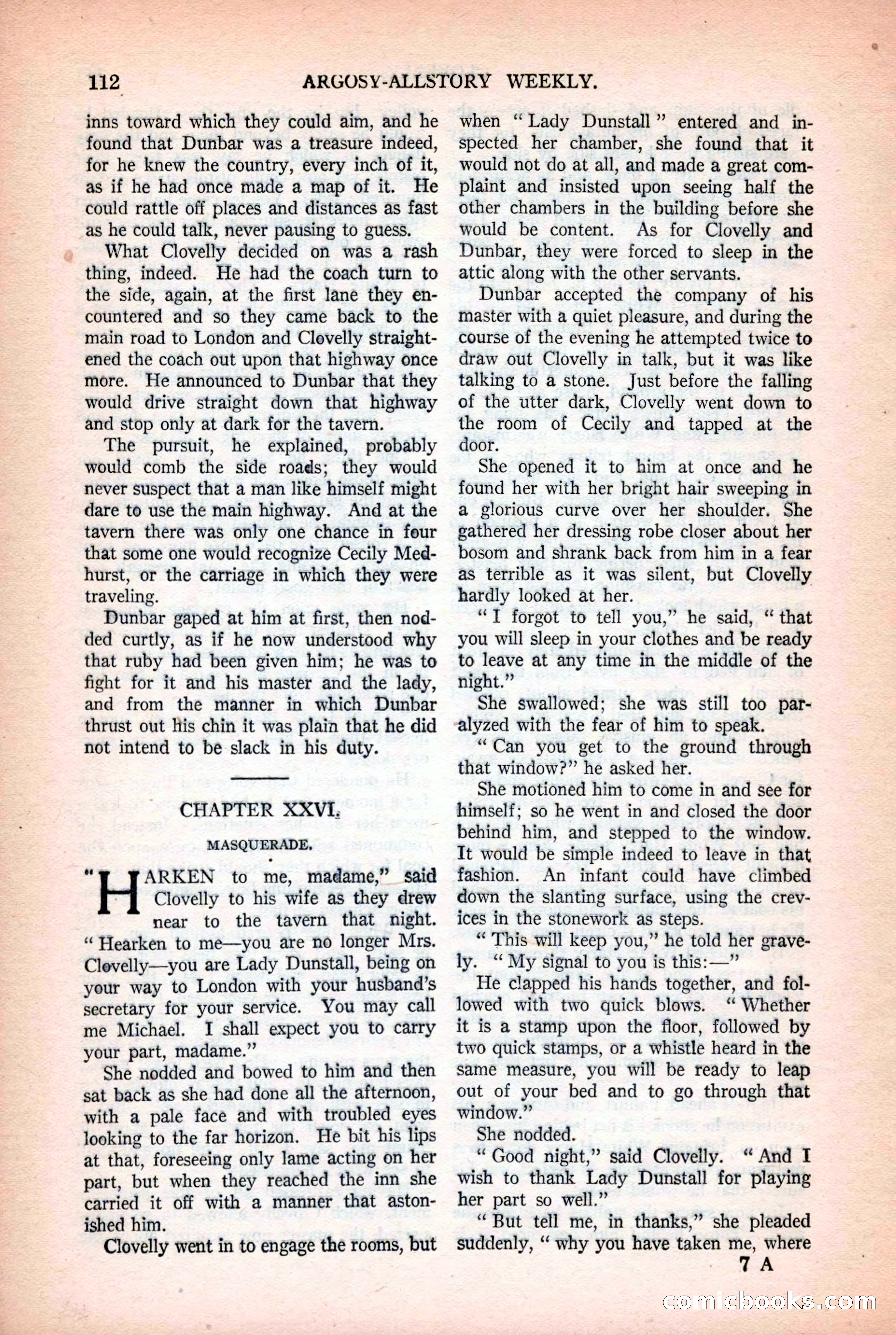 Argosy All-Story Weekly, October 25, 1924 — page 122 of 172