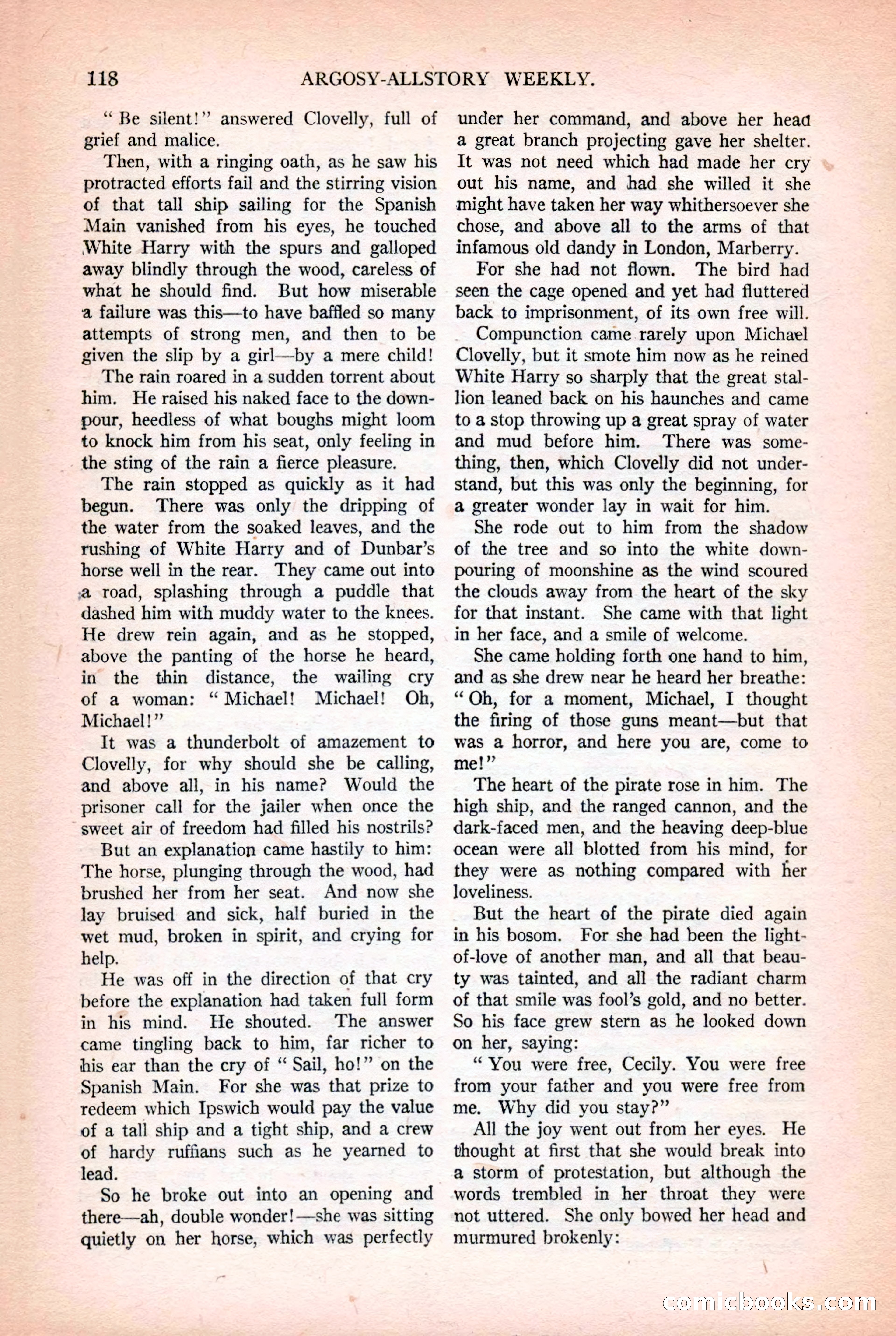 Argosy All-Story Weekly, October 25, 1924 — page 128 of 172