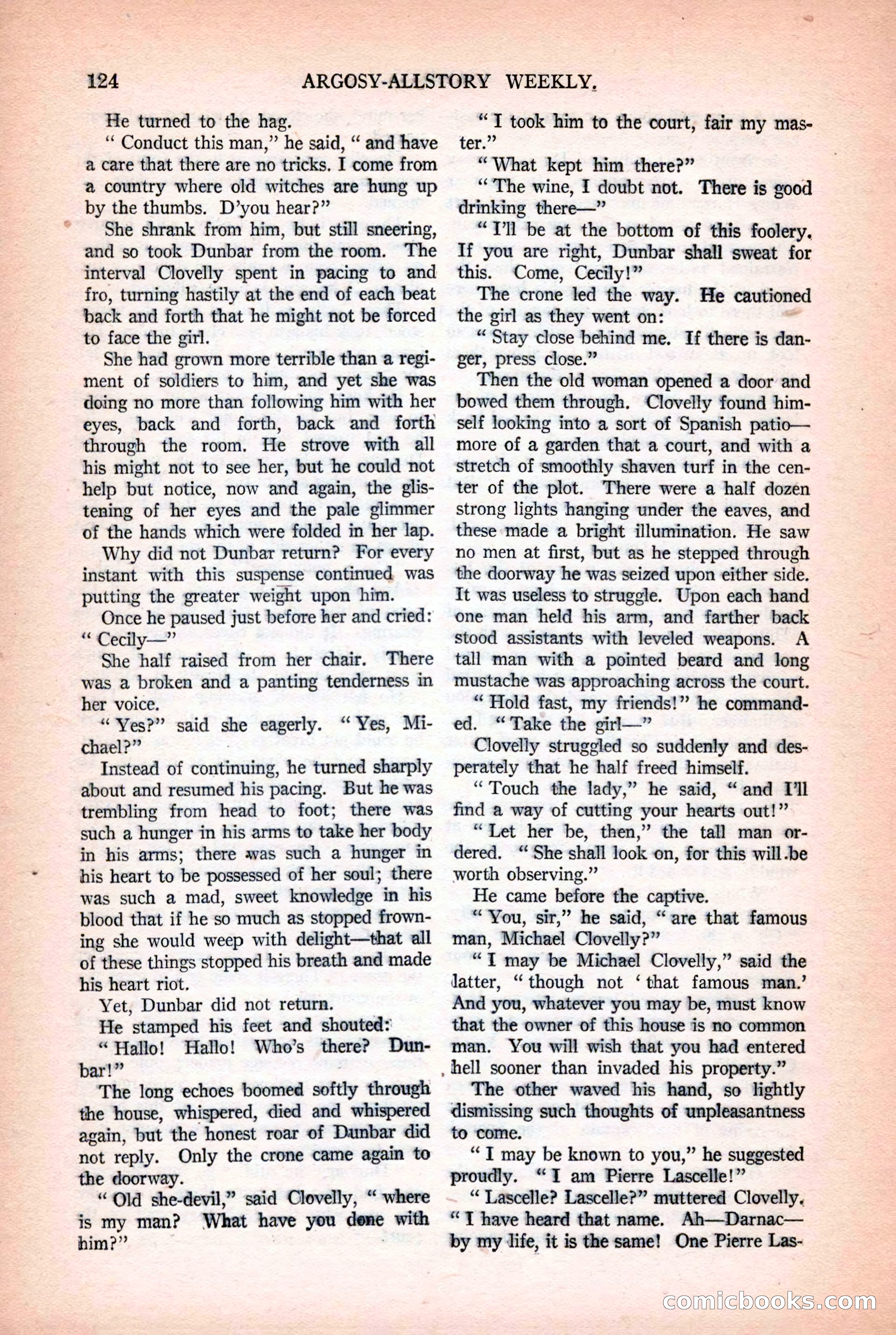 Argosy All-Story Weekly, October 25, 1924 — page 134 of 172