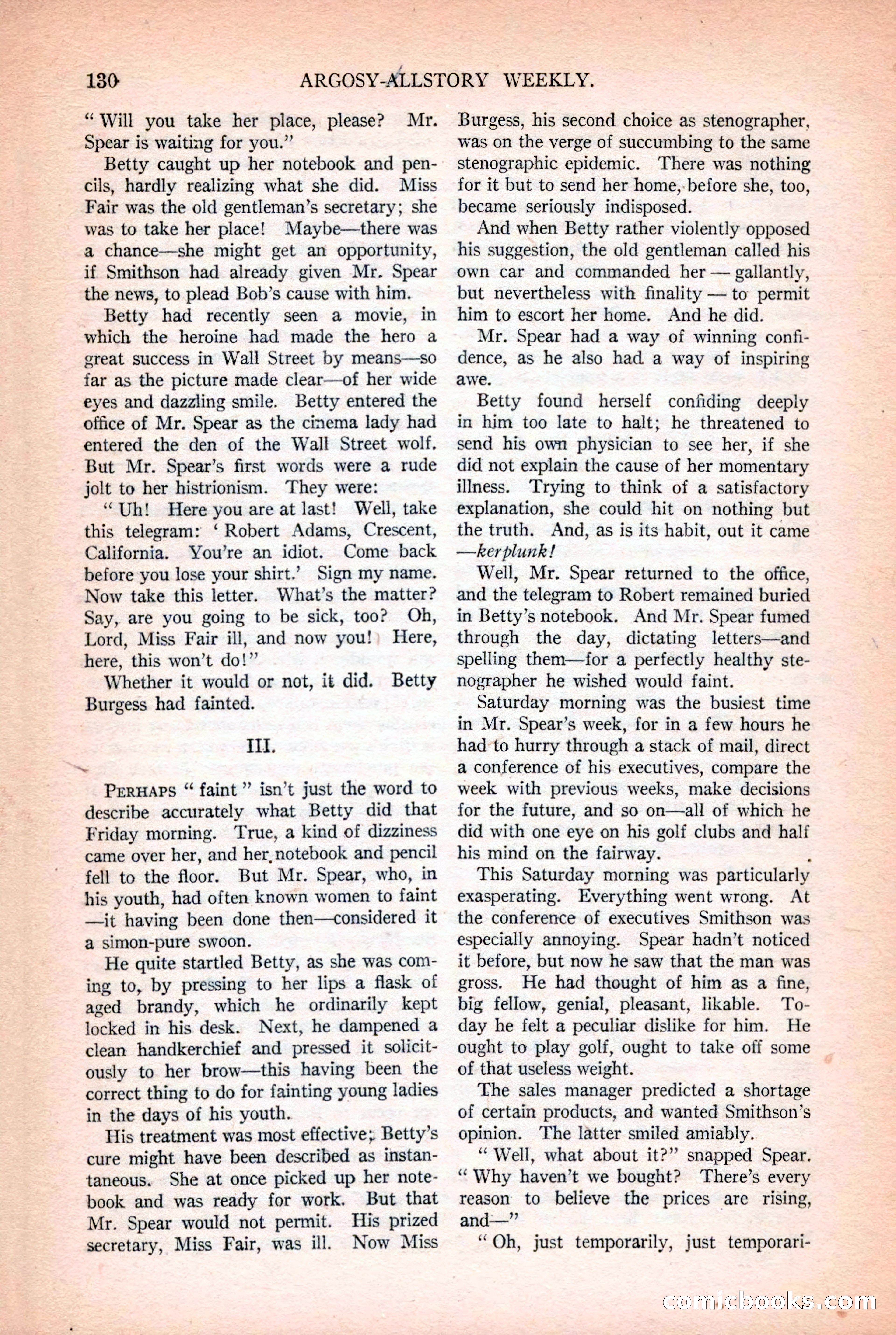 Argosy All-Story Weekly, October 25, 1924 — page 140 of 172
