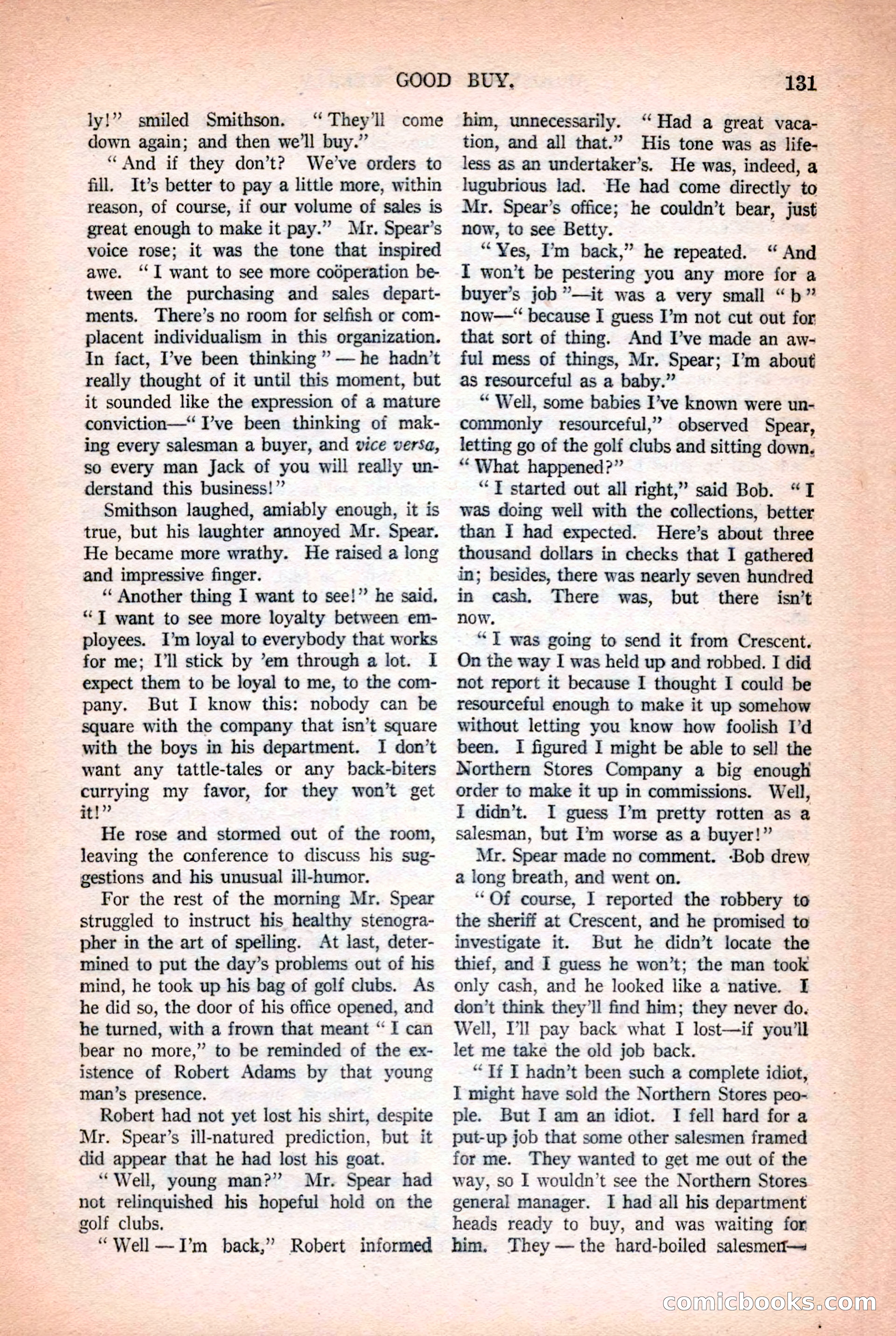 Argosy All-Story Weekly, October 25, 1924 — page 141 of 172