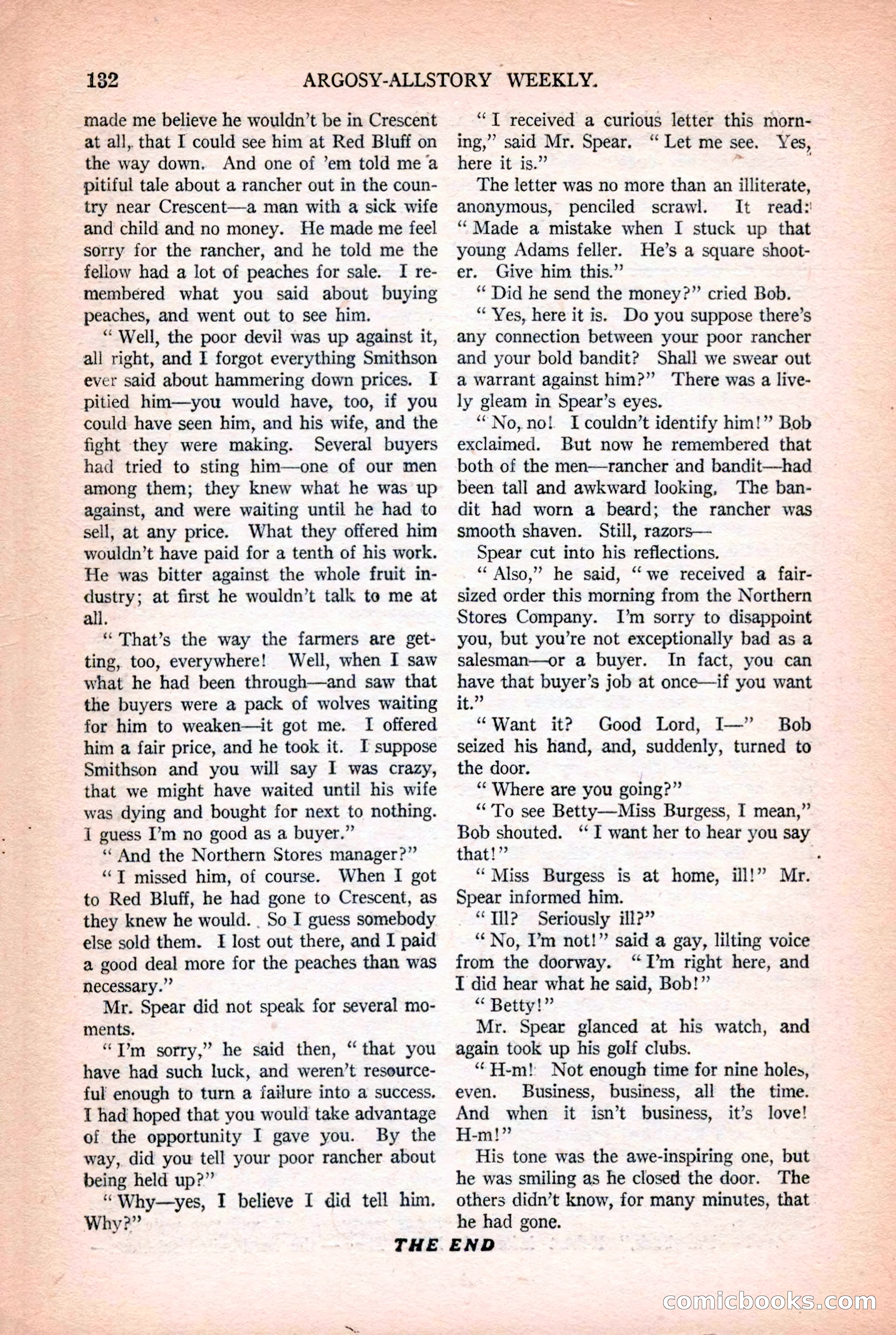 Argosy All-Story Weekly, October 25, 1924 — page 142 of 172