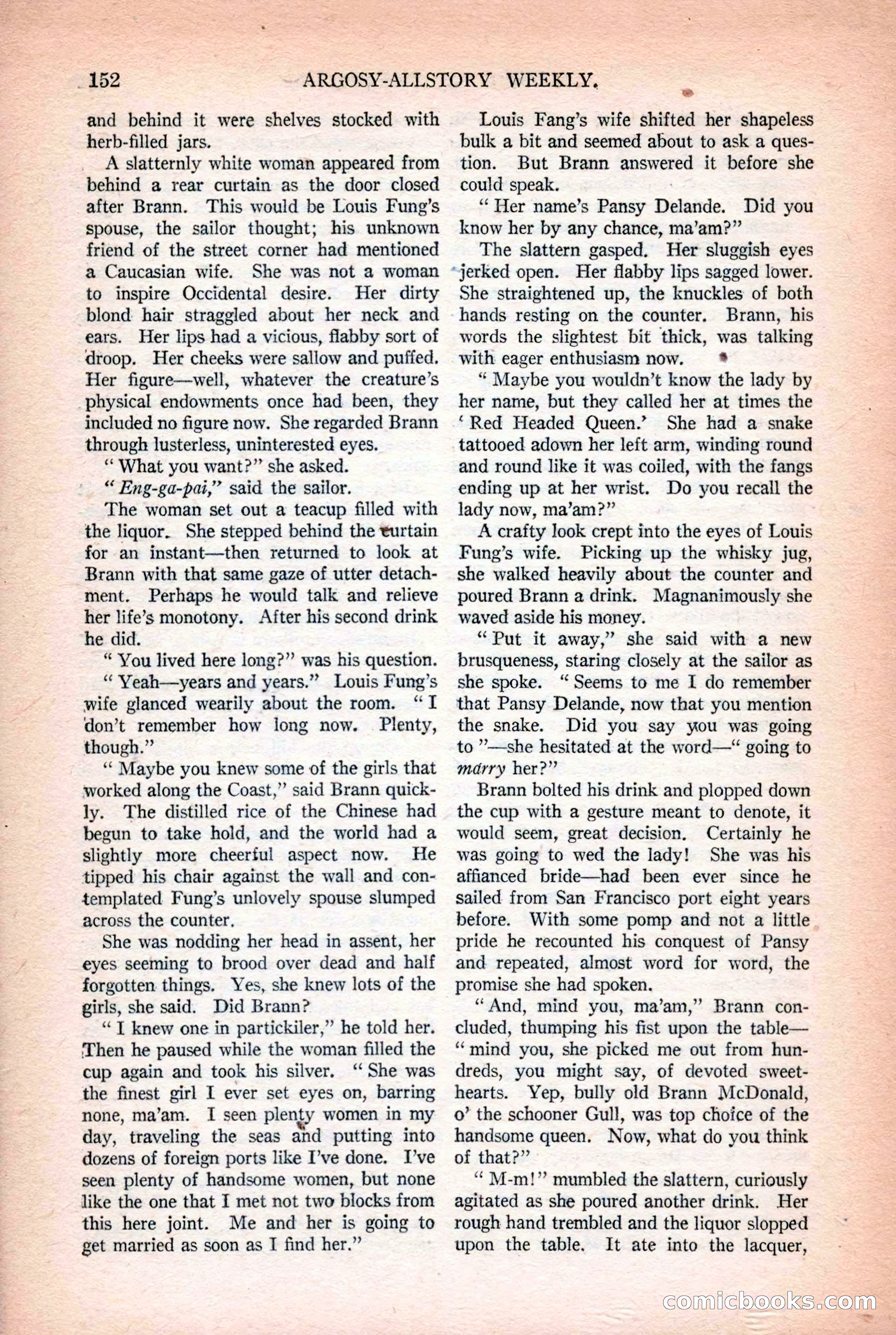 Argosy All-Story Weekly, October 25, 1924 — page 162 of 172