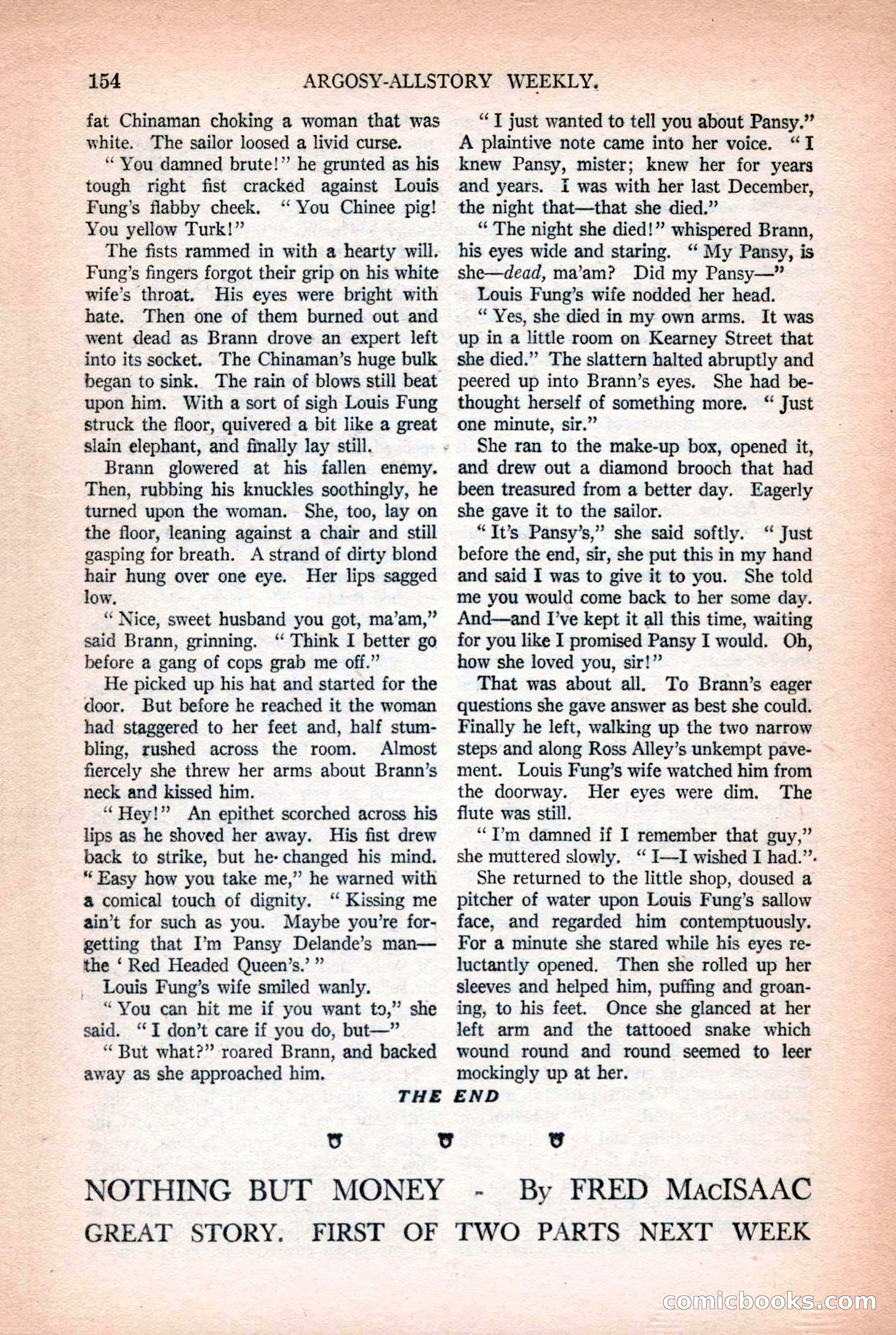 Argosy All-Story Weekly, October 25, 1924 — page 164 of 172
