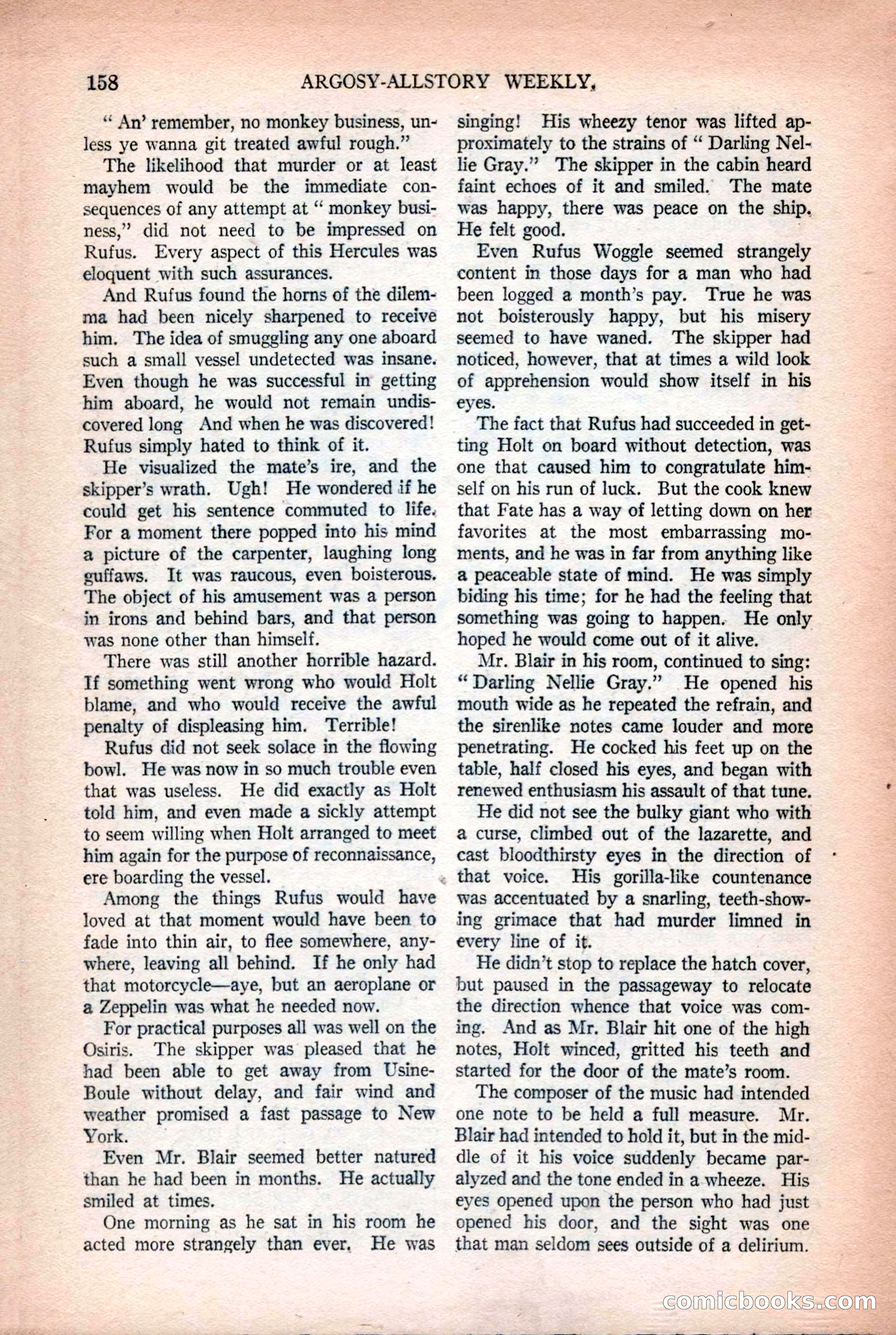 Argosy All-Story Weekly, October 25, 1924 — page 168 of 172