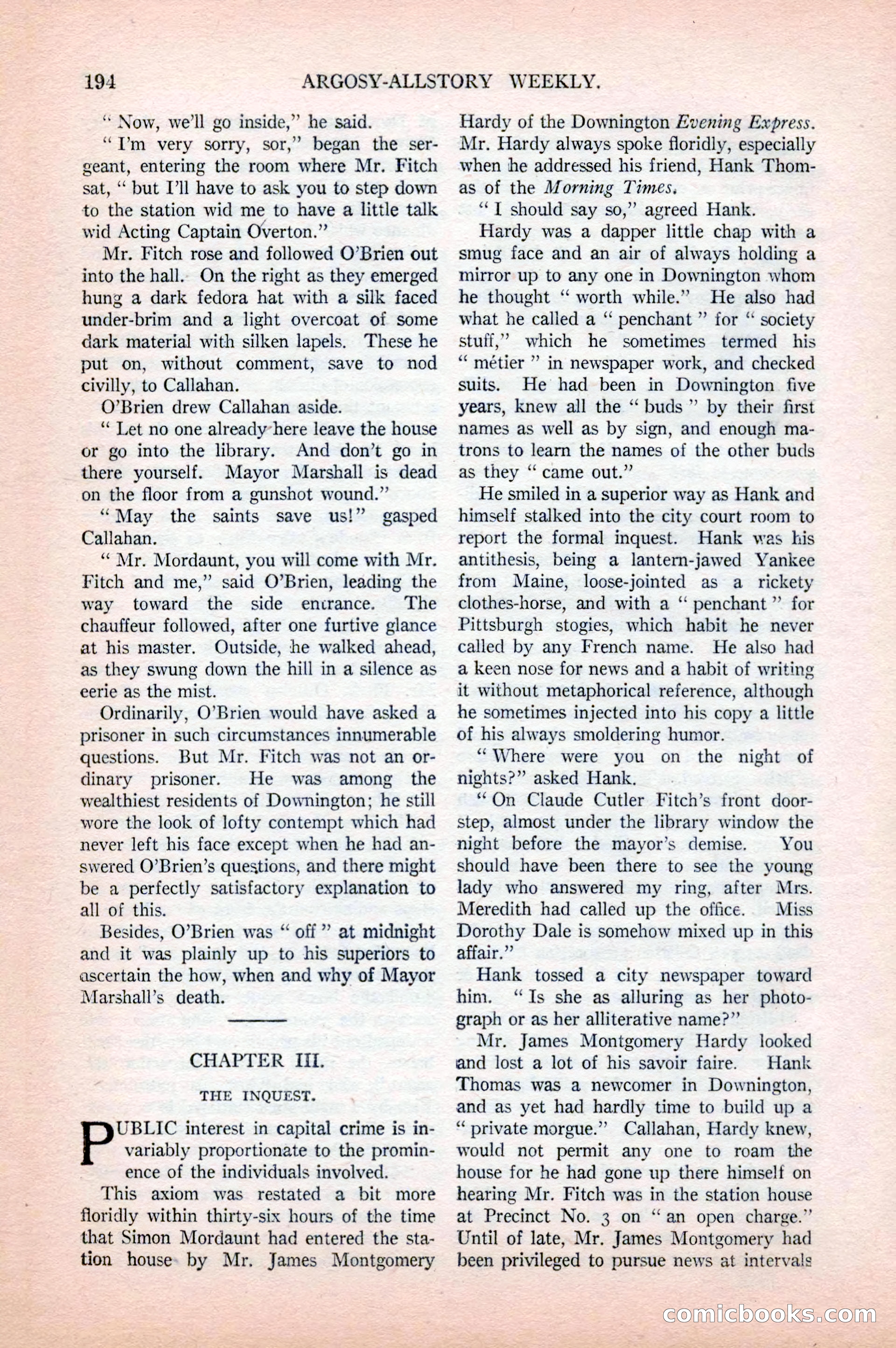 Argosy All-Story Weekly, April 18, 1925 — page 44 of 172