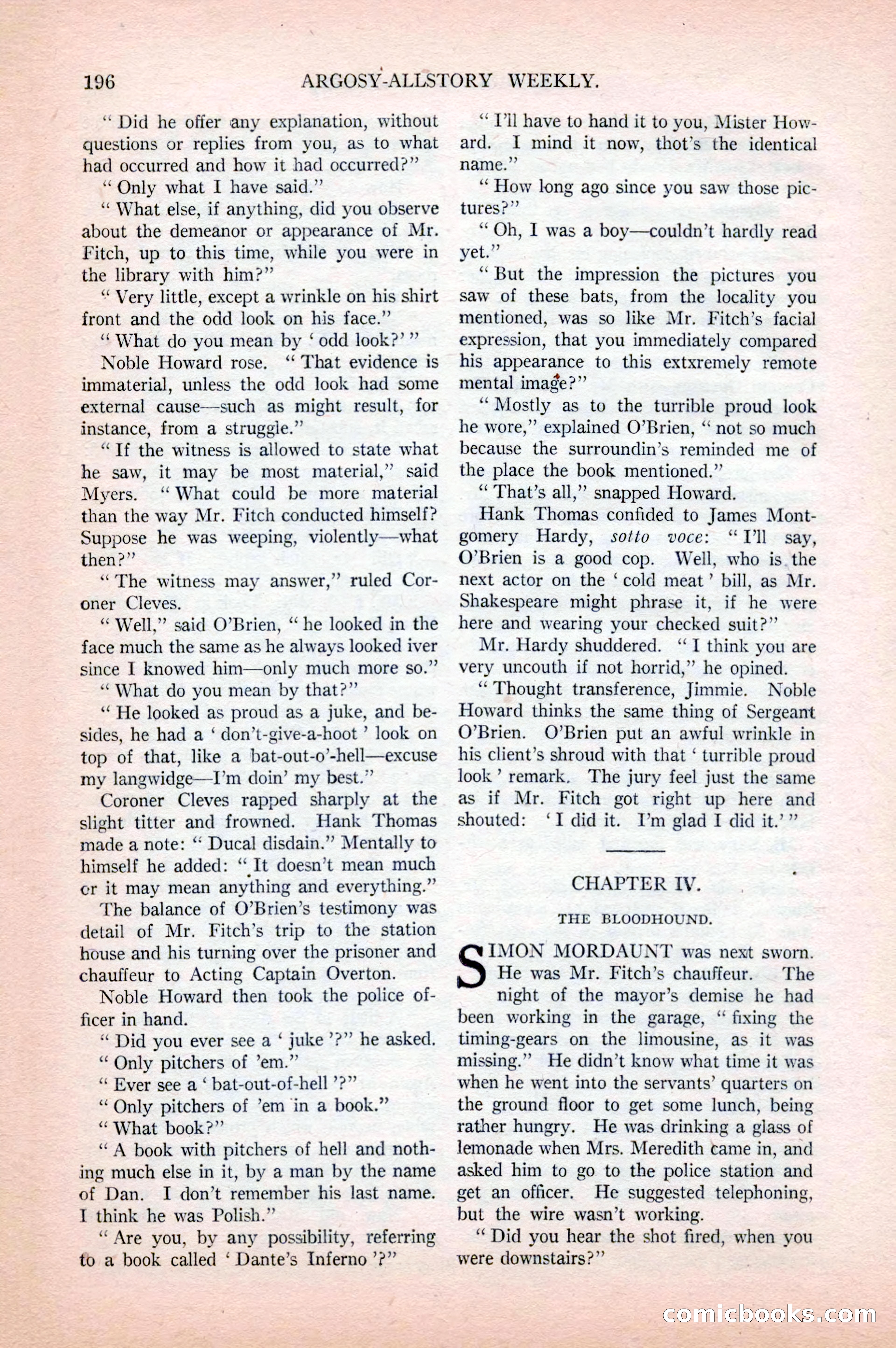 Argosy All-Story Weekly, April 18, 1925 — page 46 of 172