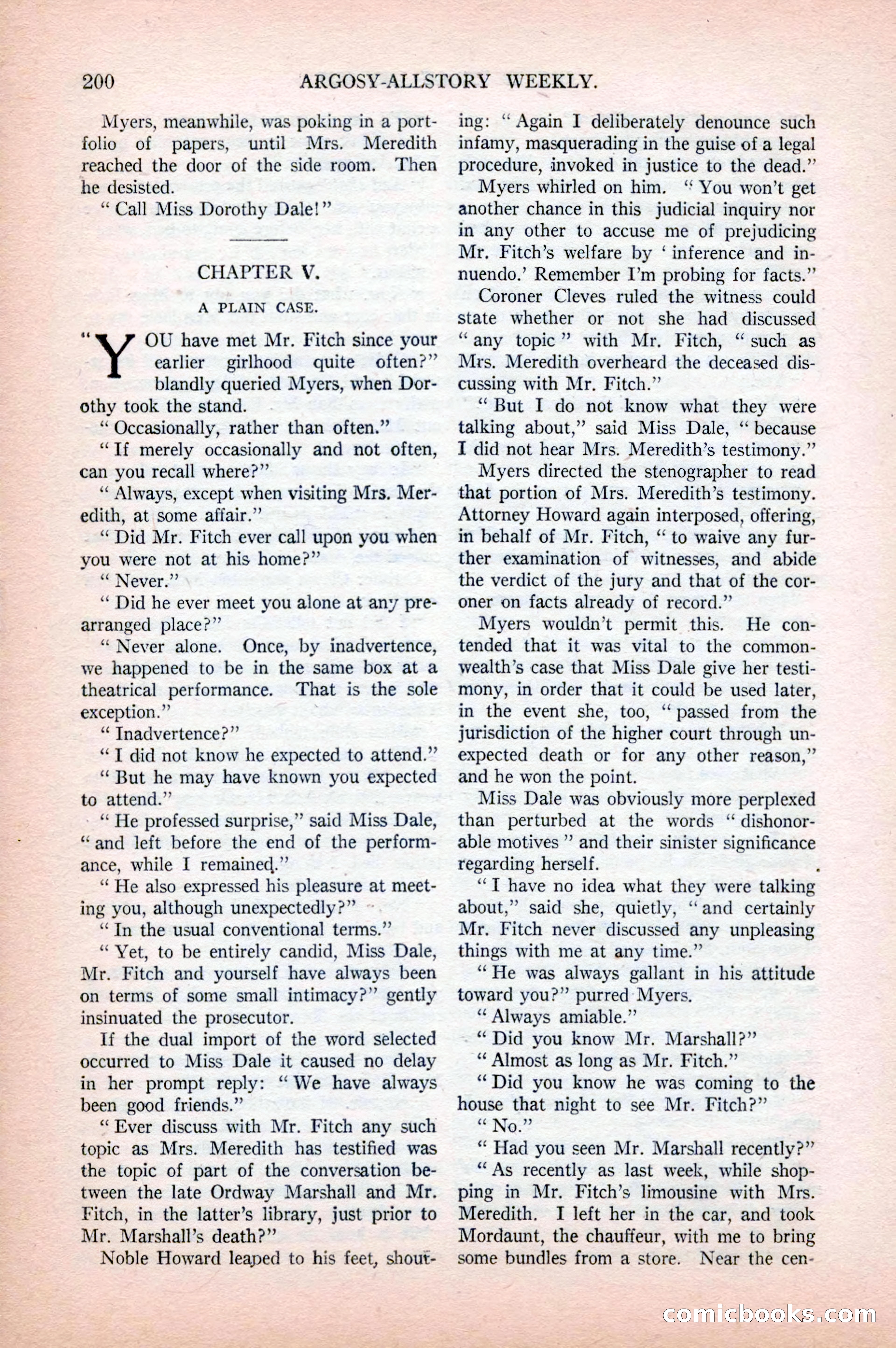 Argosy All-Story Weekly, April 18, 1925 — page 50 of 172