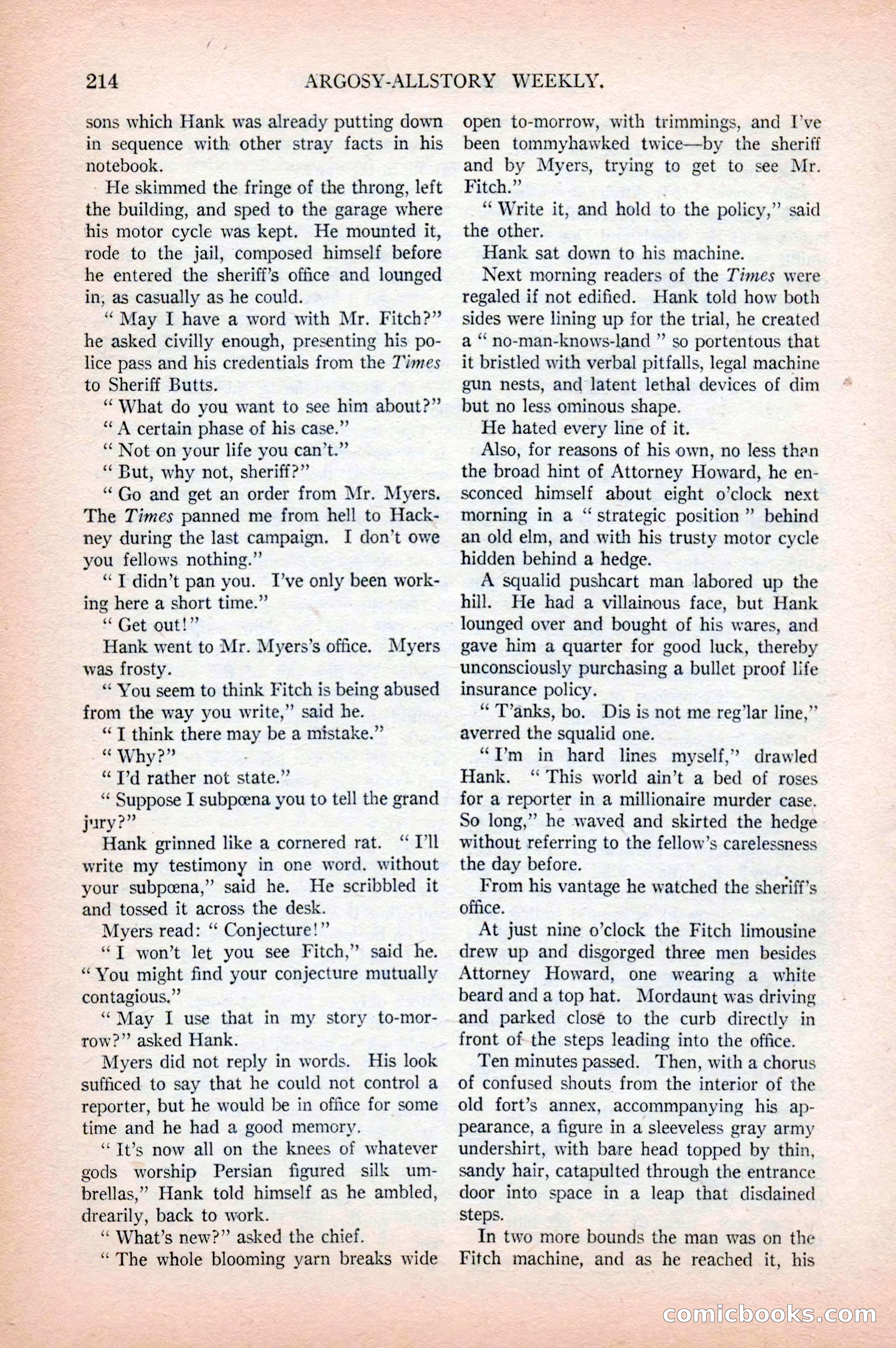 Argosy All-Story Weekly, April 18, 1925 — page 64 of 172