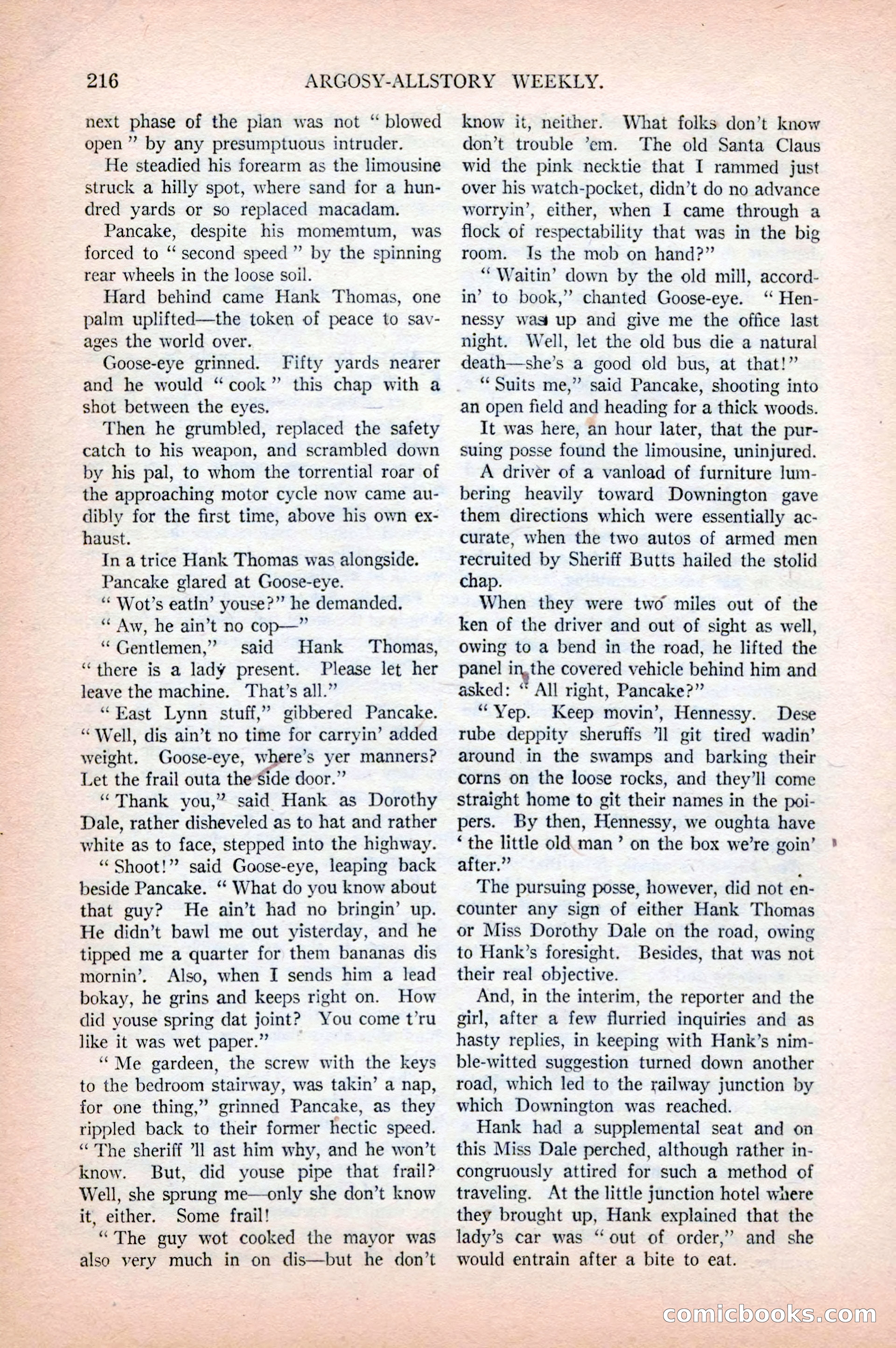 Argosy All-Story Weekly, April 18, 1925 — page 66 of 172