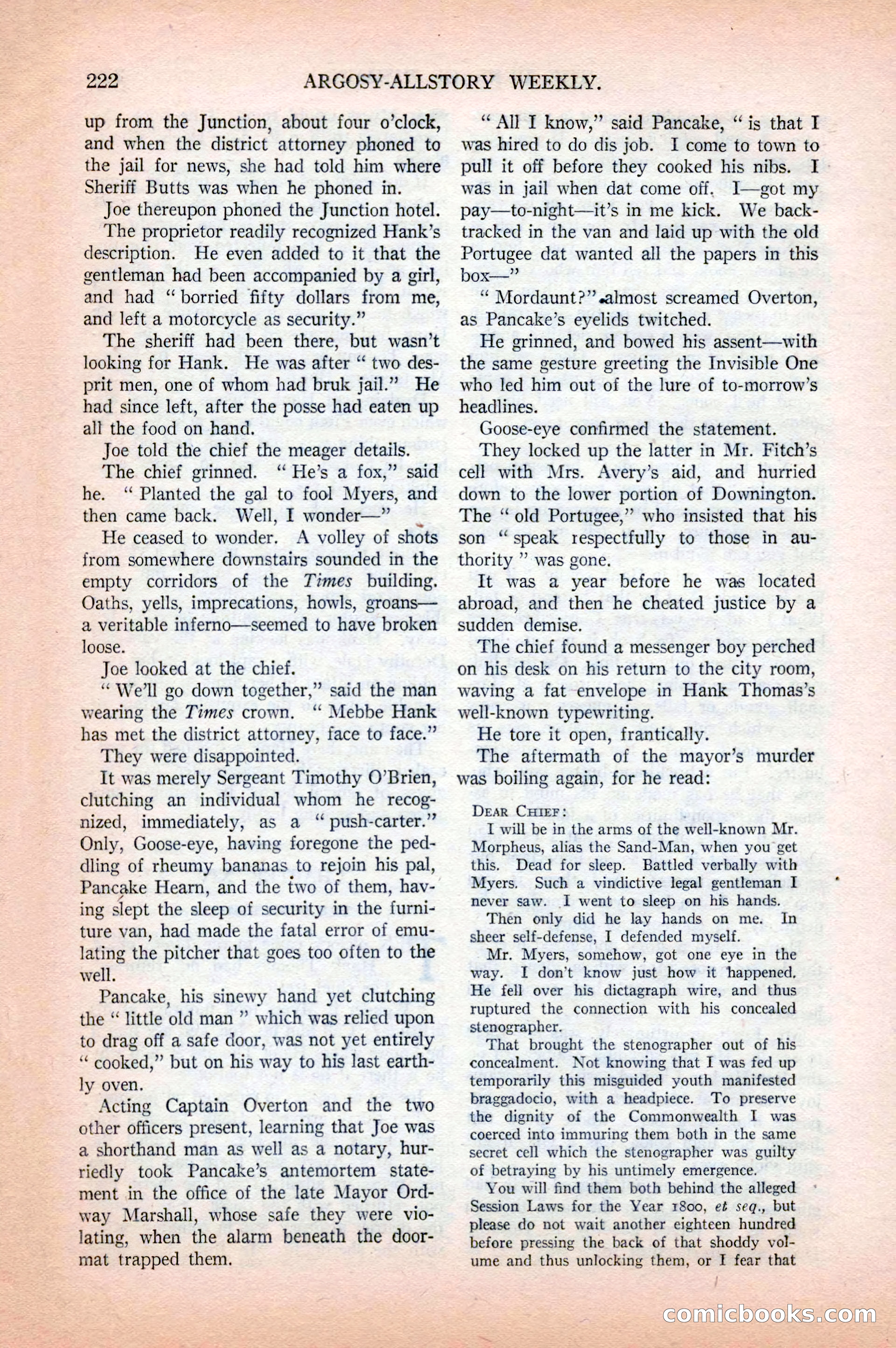 Argosy All-Story Weekly, April 18, 1925 — page 72 of 172