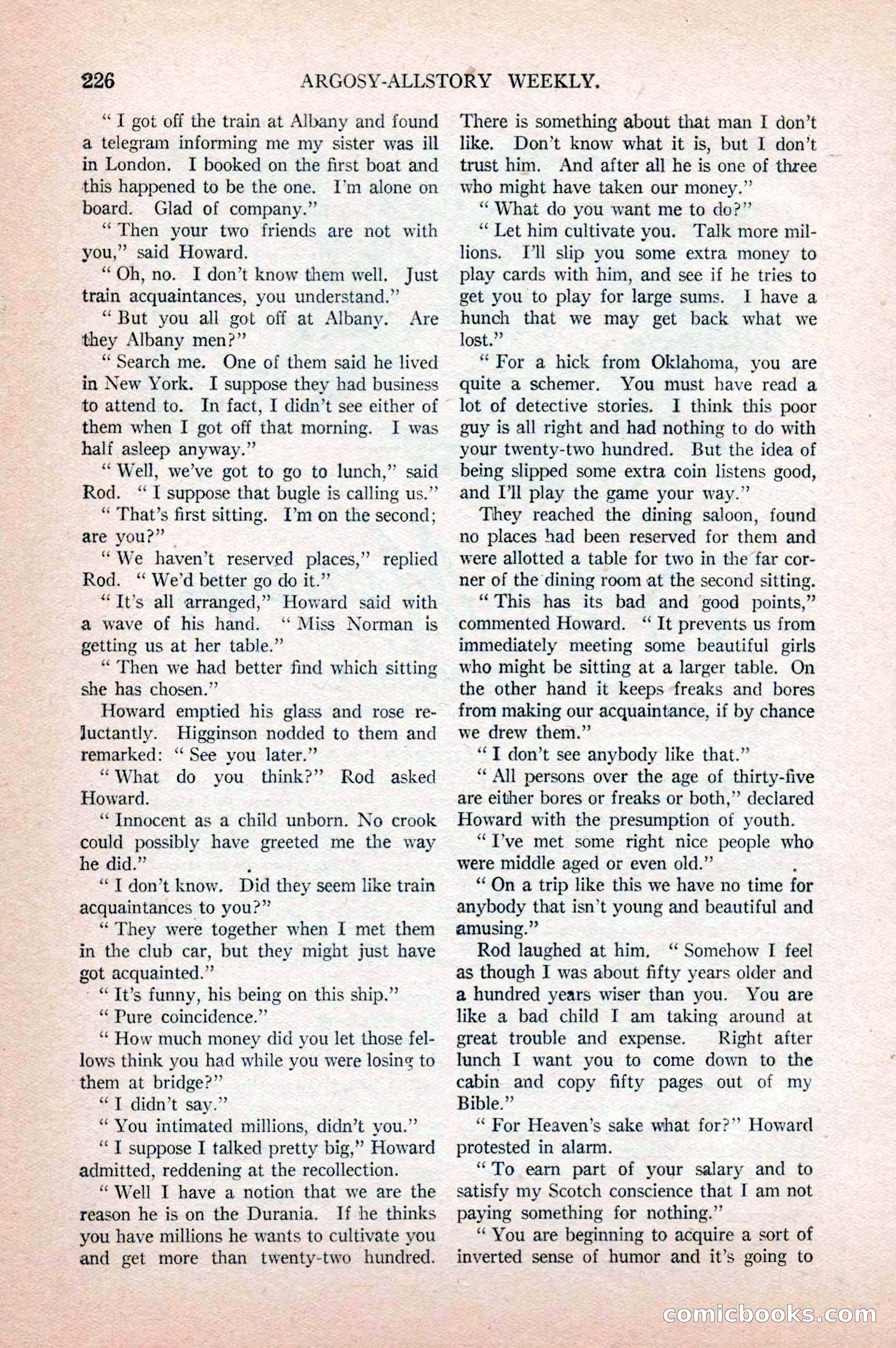 Argosy All-Story Weekly, April 18, 1925 — page 76 of 172