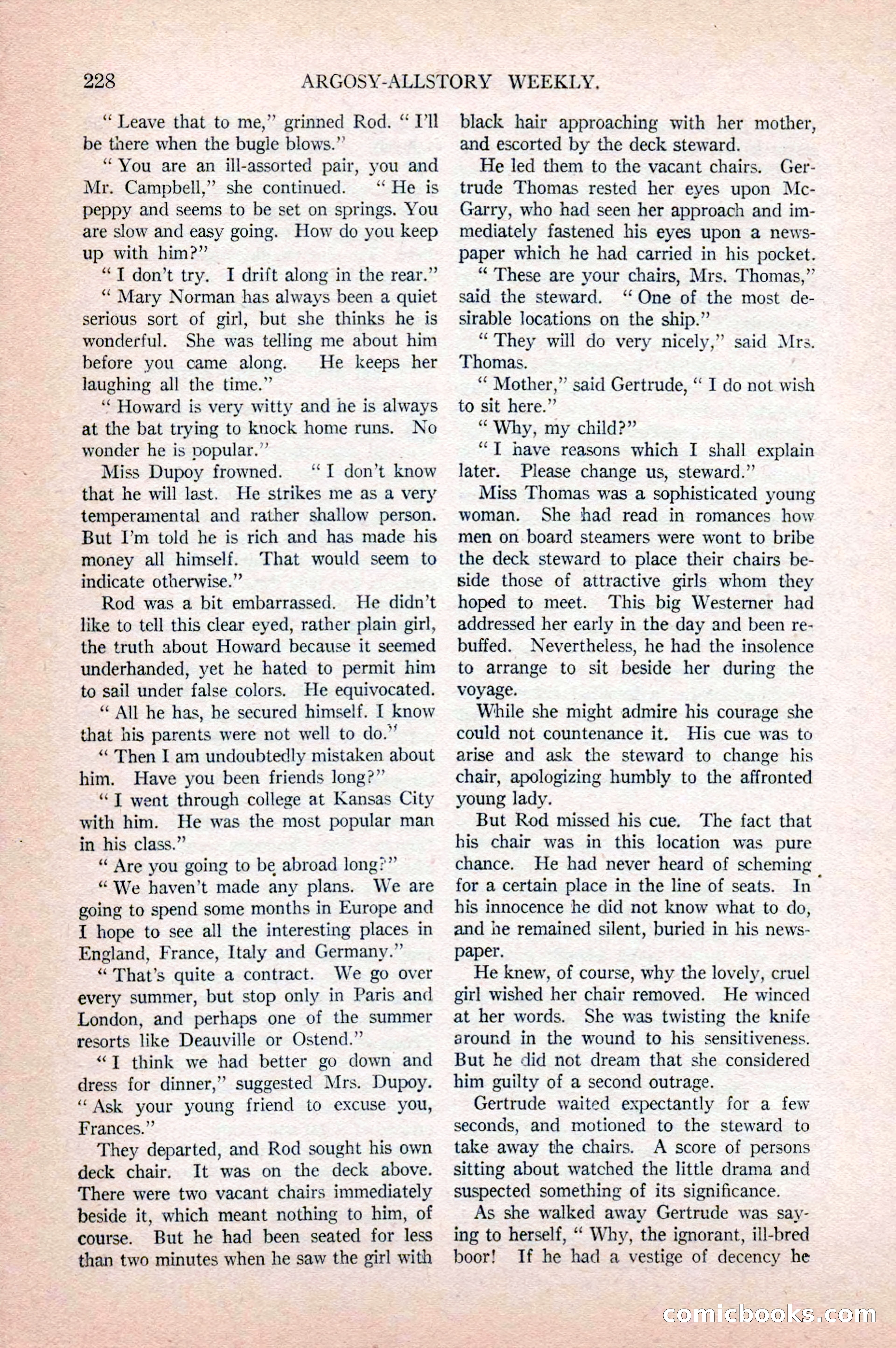 Argosy All-Story Weekly, April 18, 1925 — page 78 of 172