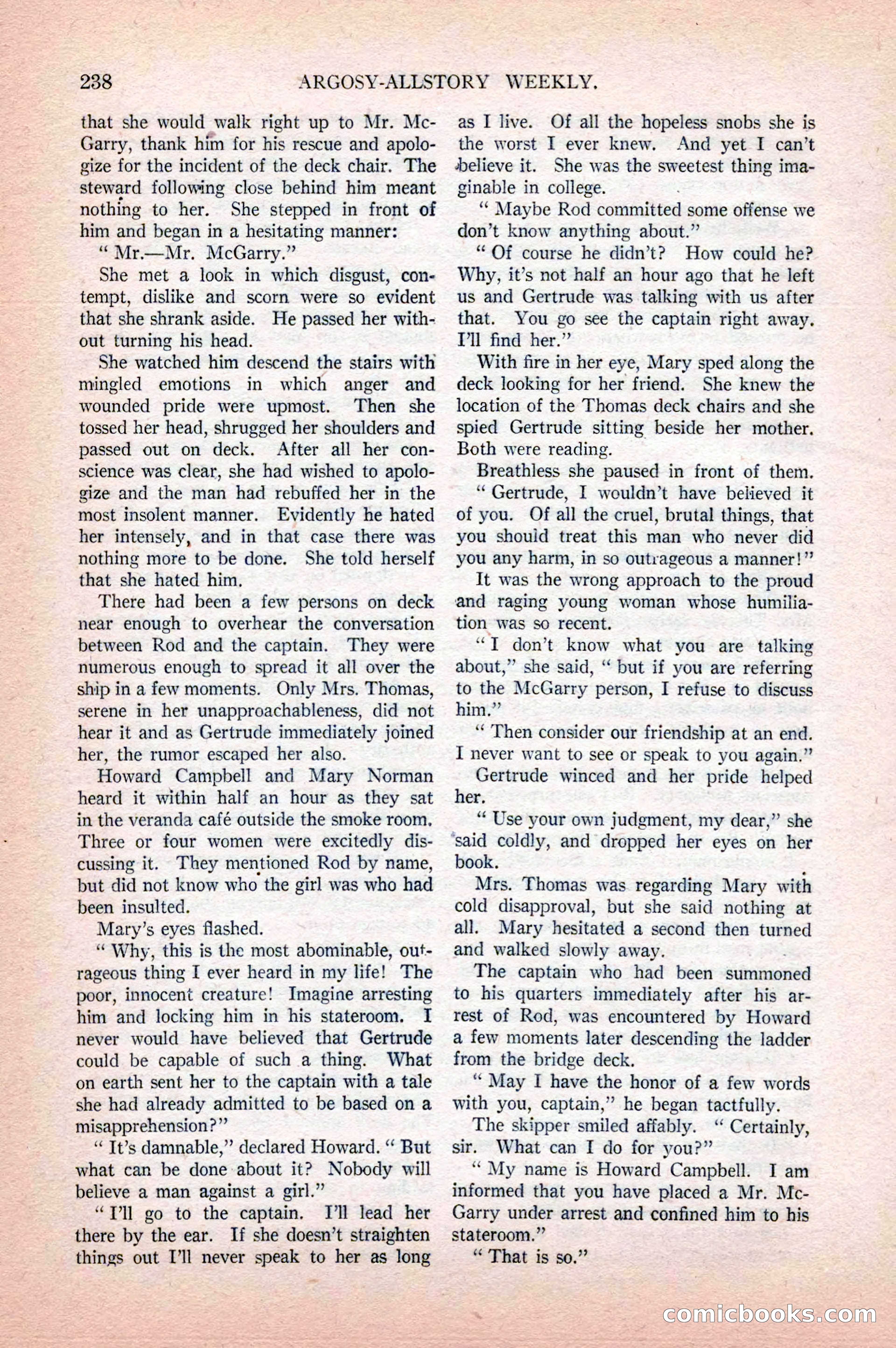 Argosy All-Story Weekly, April 18, 1925 — page 88 of 172