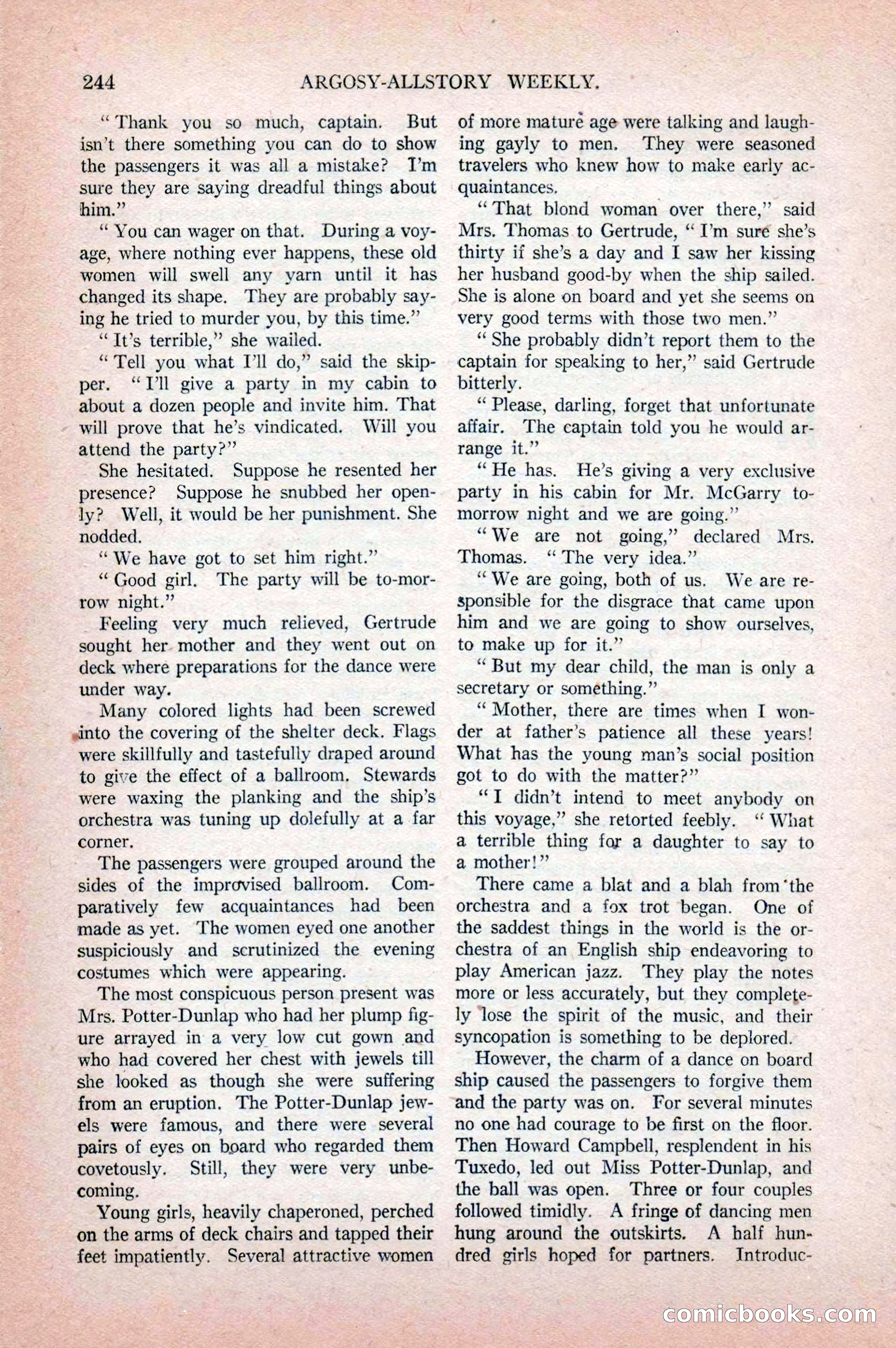 Argosy All-Story Weekly, April 18, 1925 — page 94 of 172