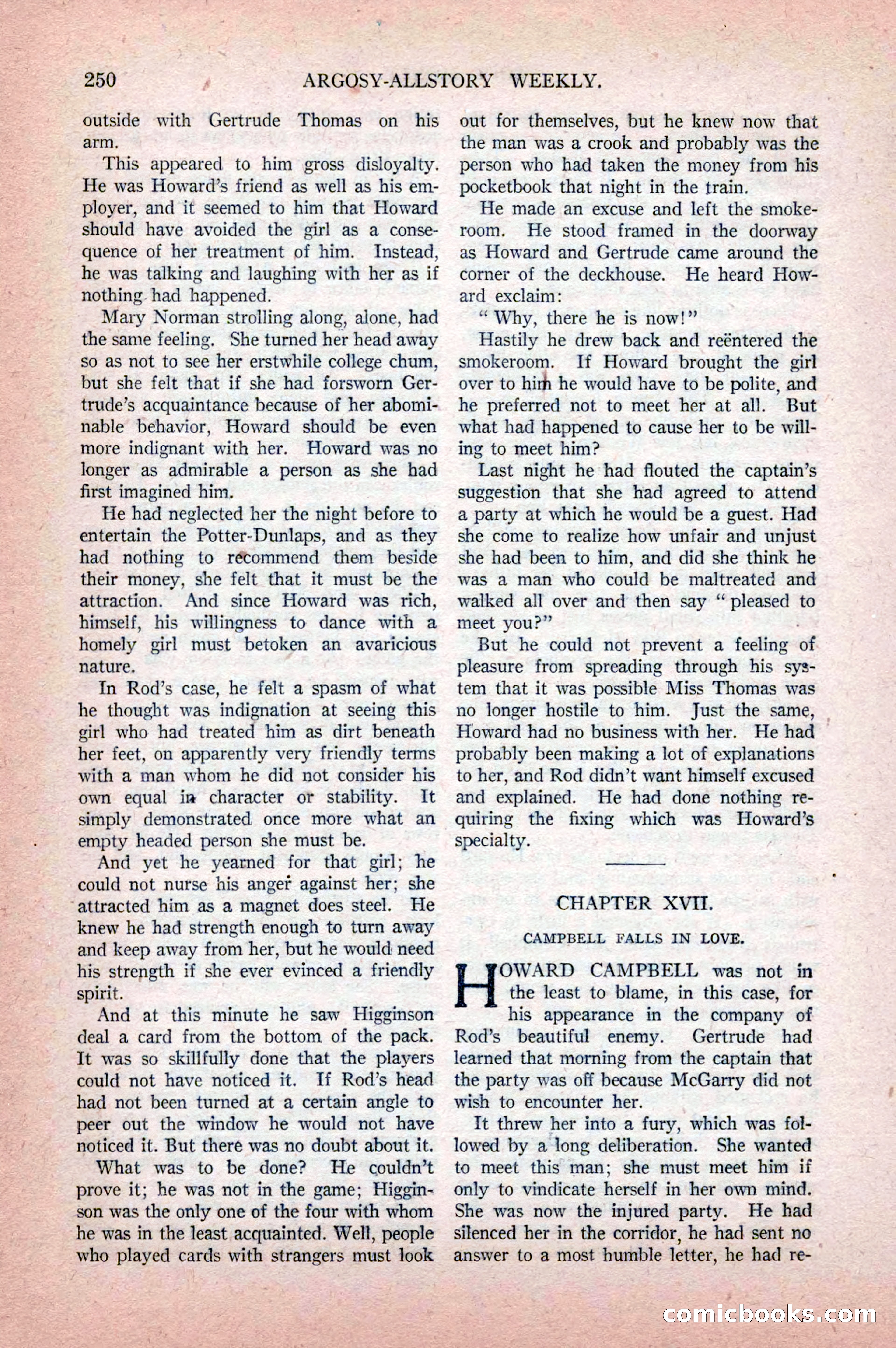 Argosy All-Story Weekly, April 18, 1925 — page 100 of 172