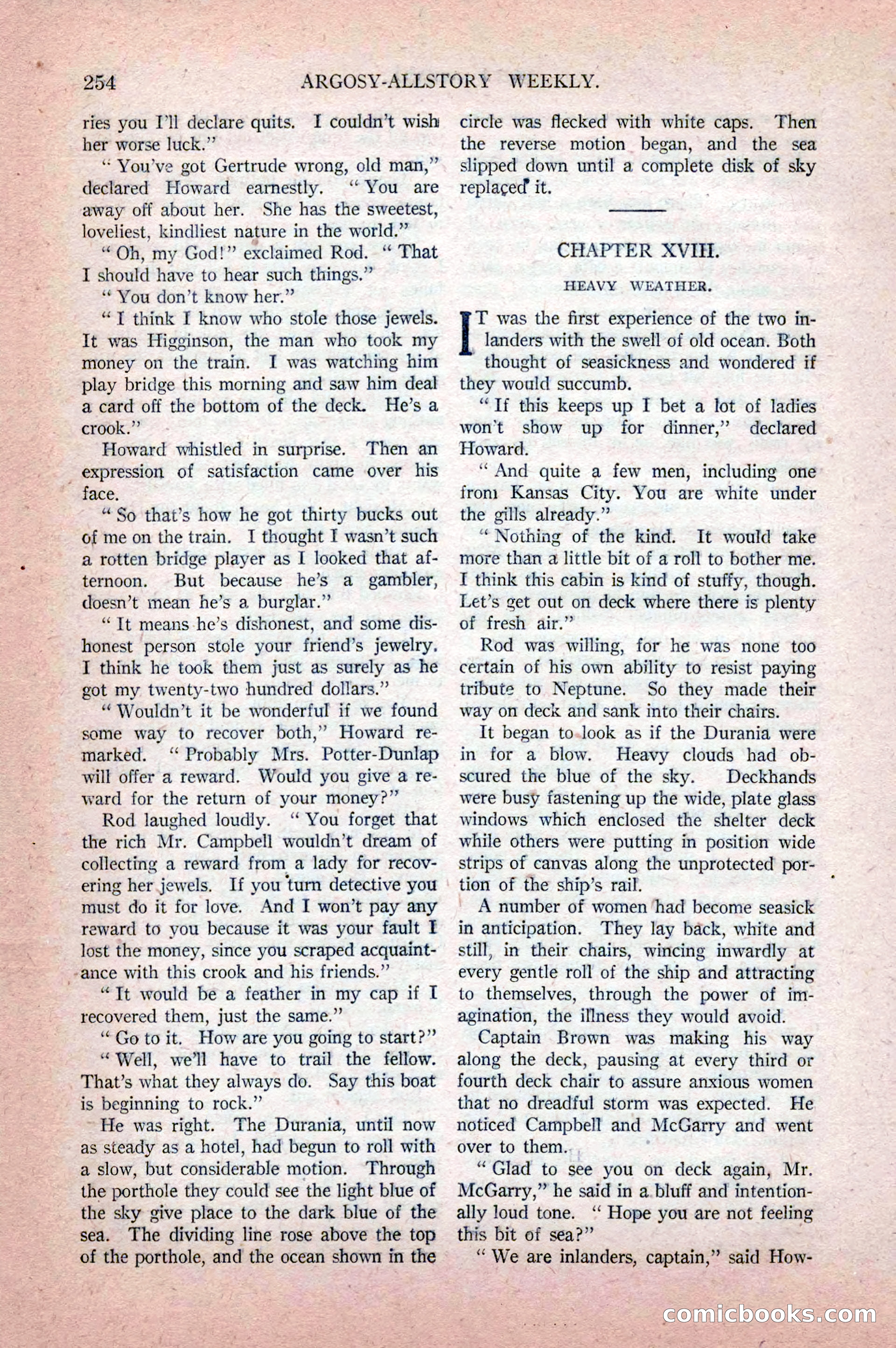 Argosy All-Story Weekly, April 18, 1925 — page 104 of 172