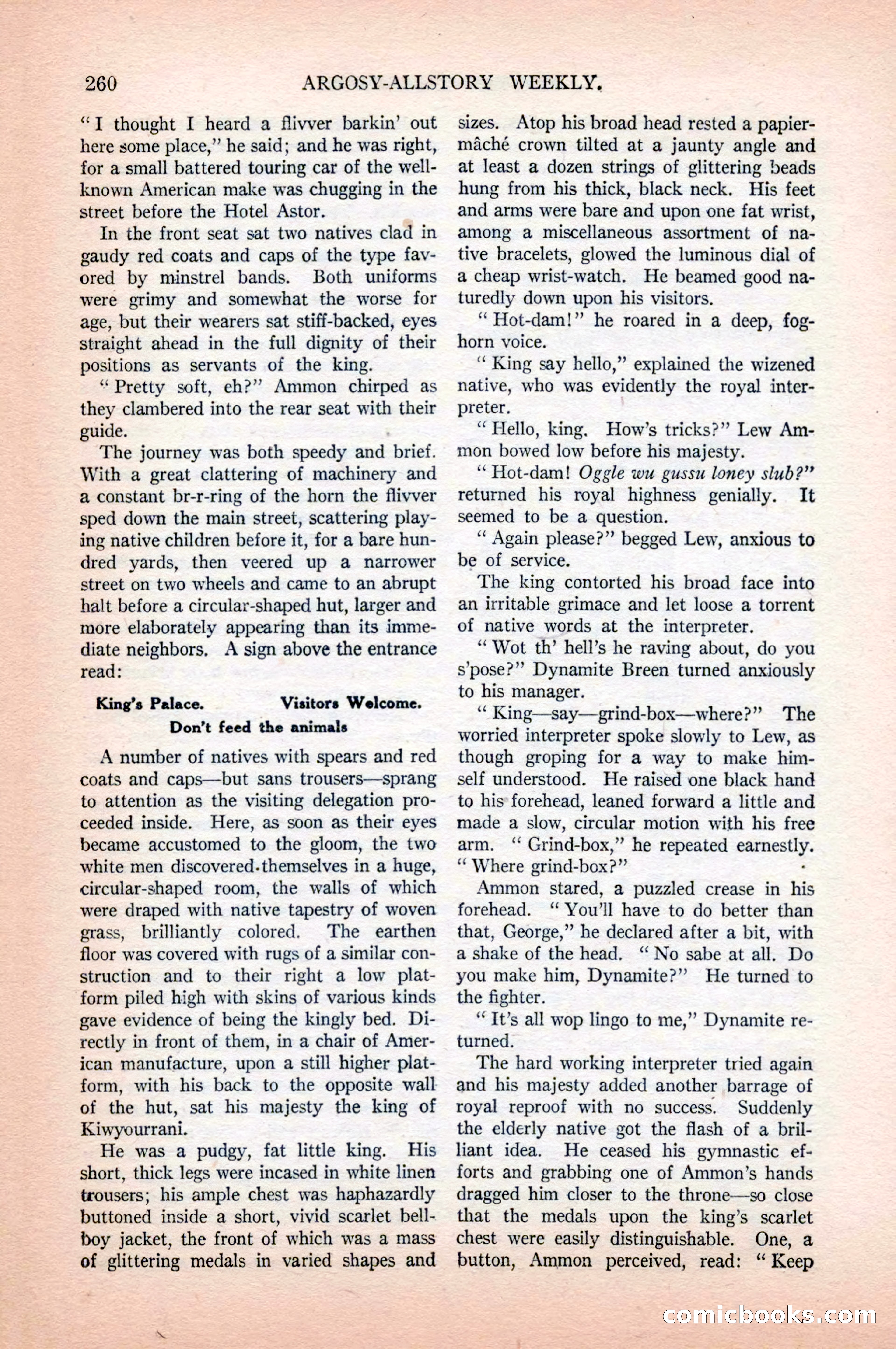 Argosy All-Story Weekly, April 18, 1925 — page 110 of 172