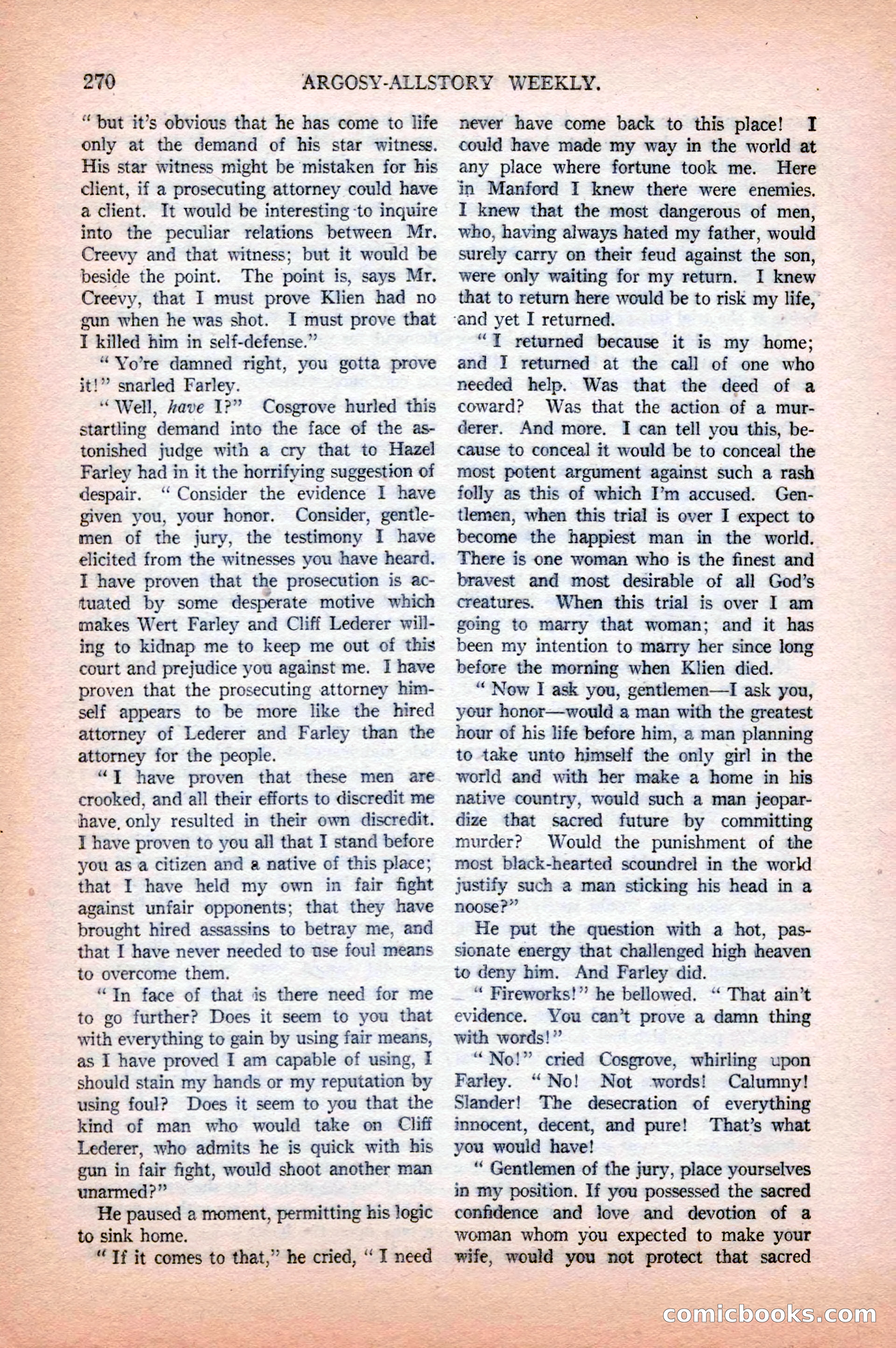 Argosy All-Story Weekly, April 18, 1925 — page 120 of 172