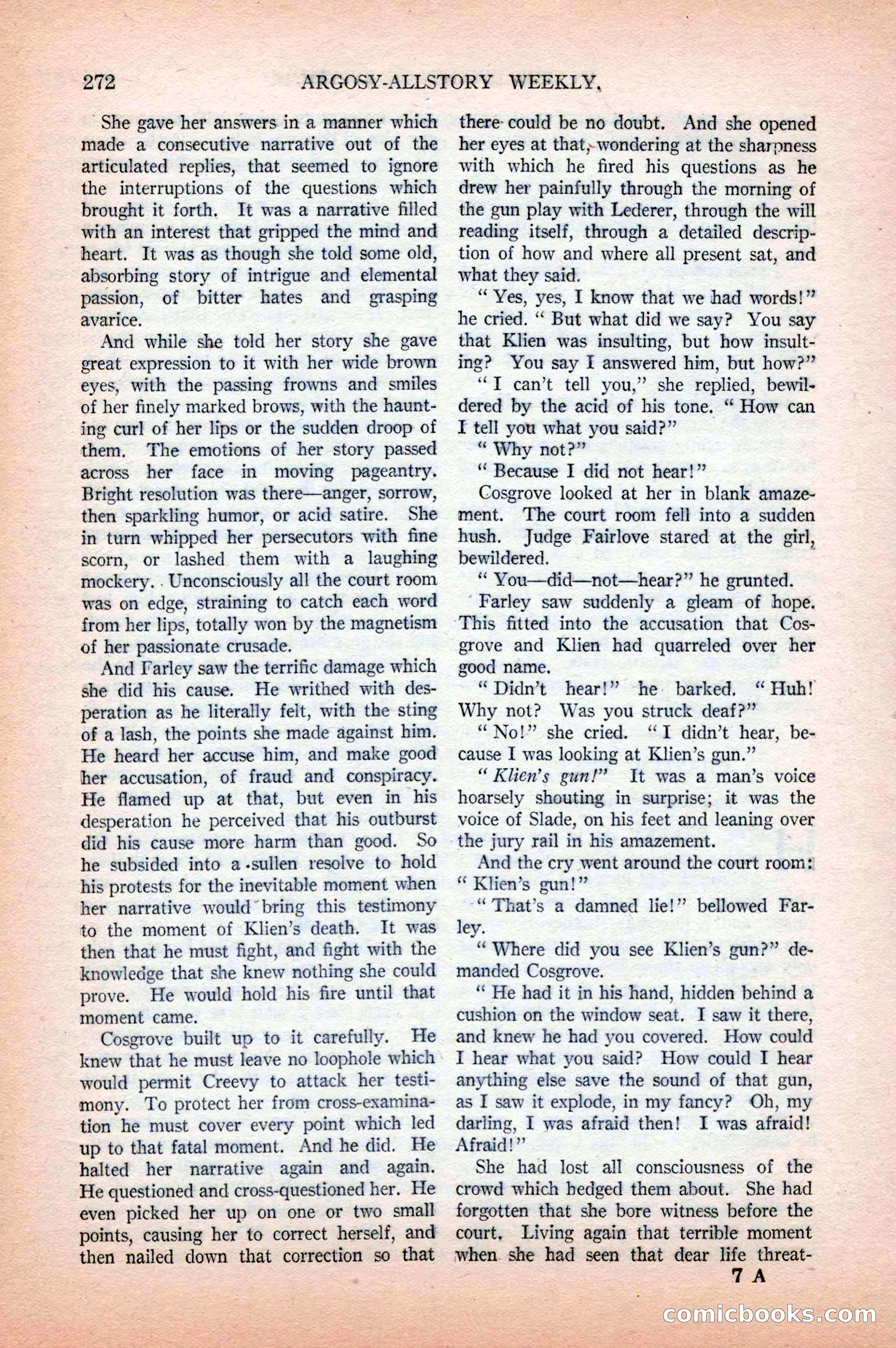 Argosy All-Story Weekly, April 18, 1925 — page 122 of 172
