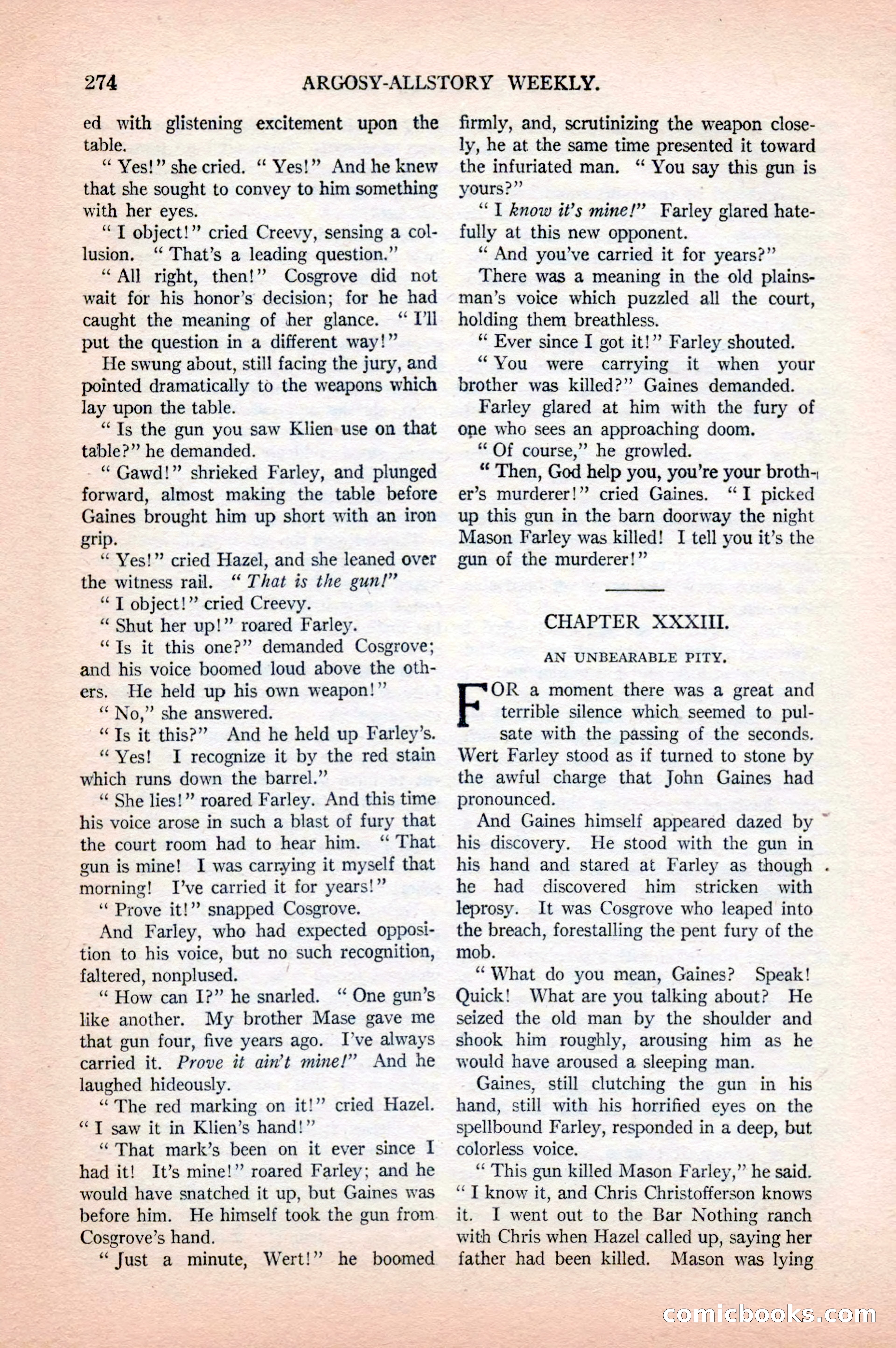 Argosy All-Story Weekly, April 18, 1925 — page 124 of 172