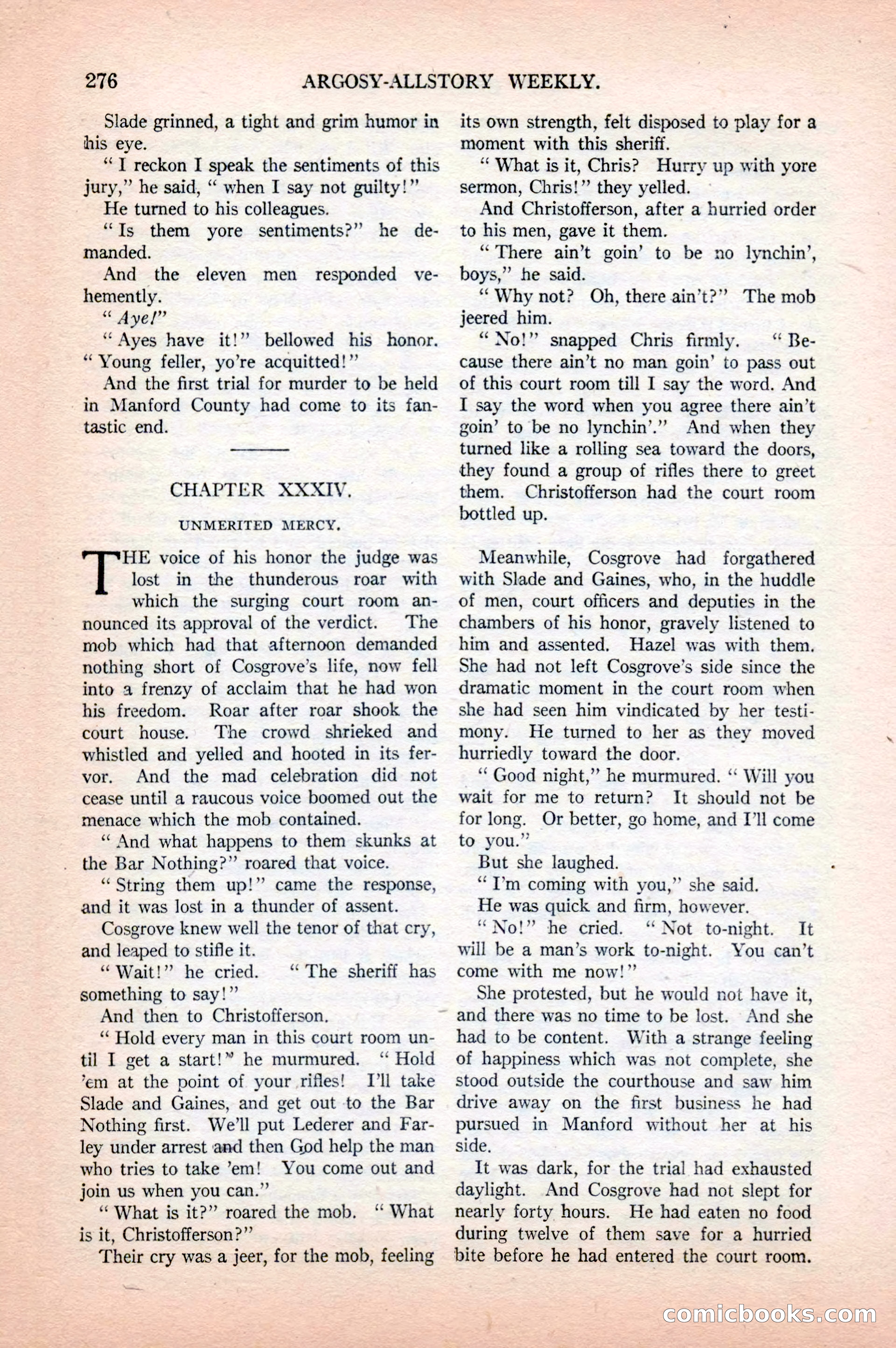 Argosy All-Story Weekly, April 18, 1925 — page 126 of 172