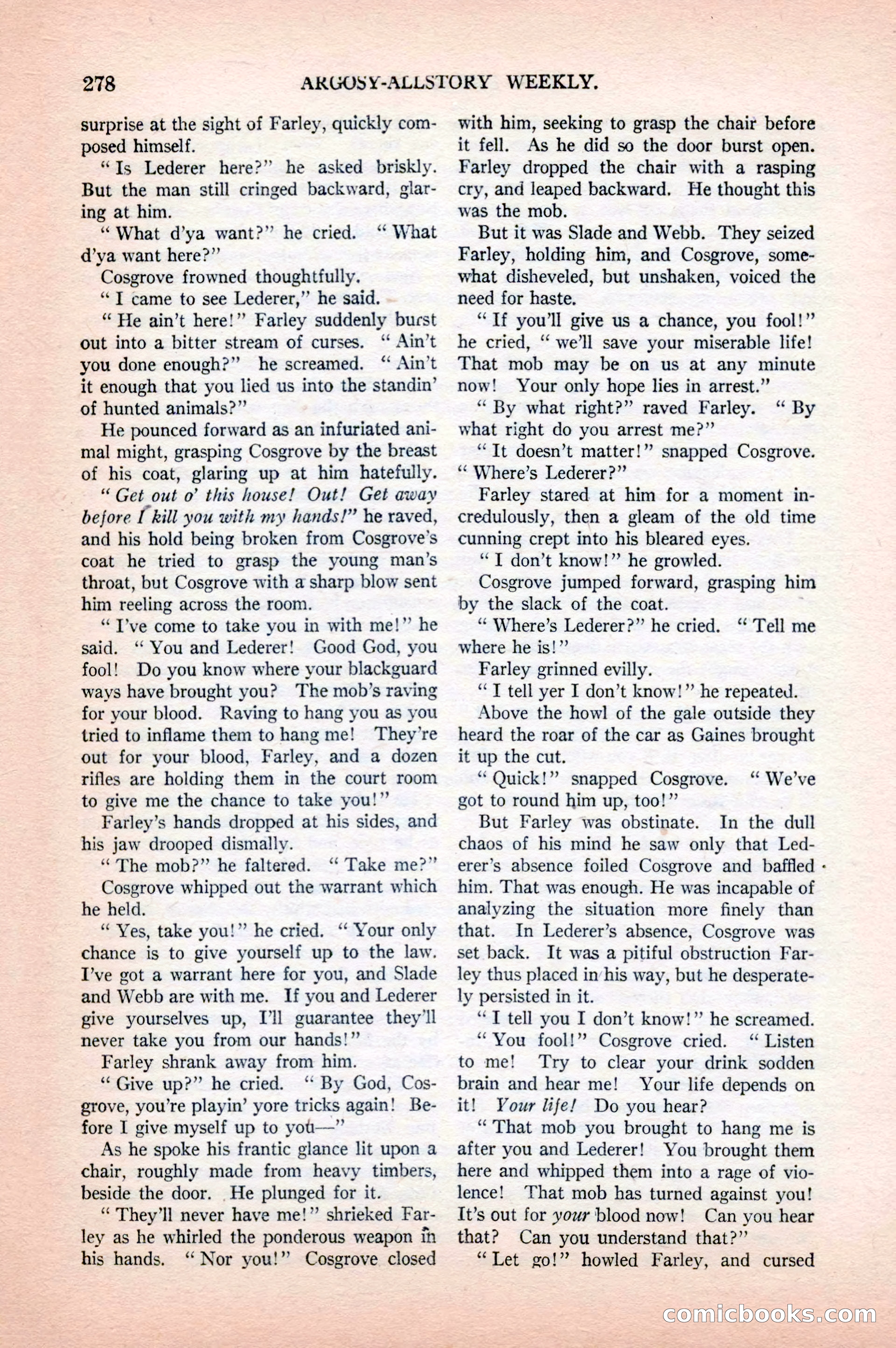 Argosy All-Story Weekly, April 18, 1925 — page 128 of 172