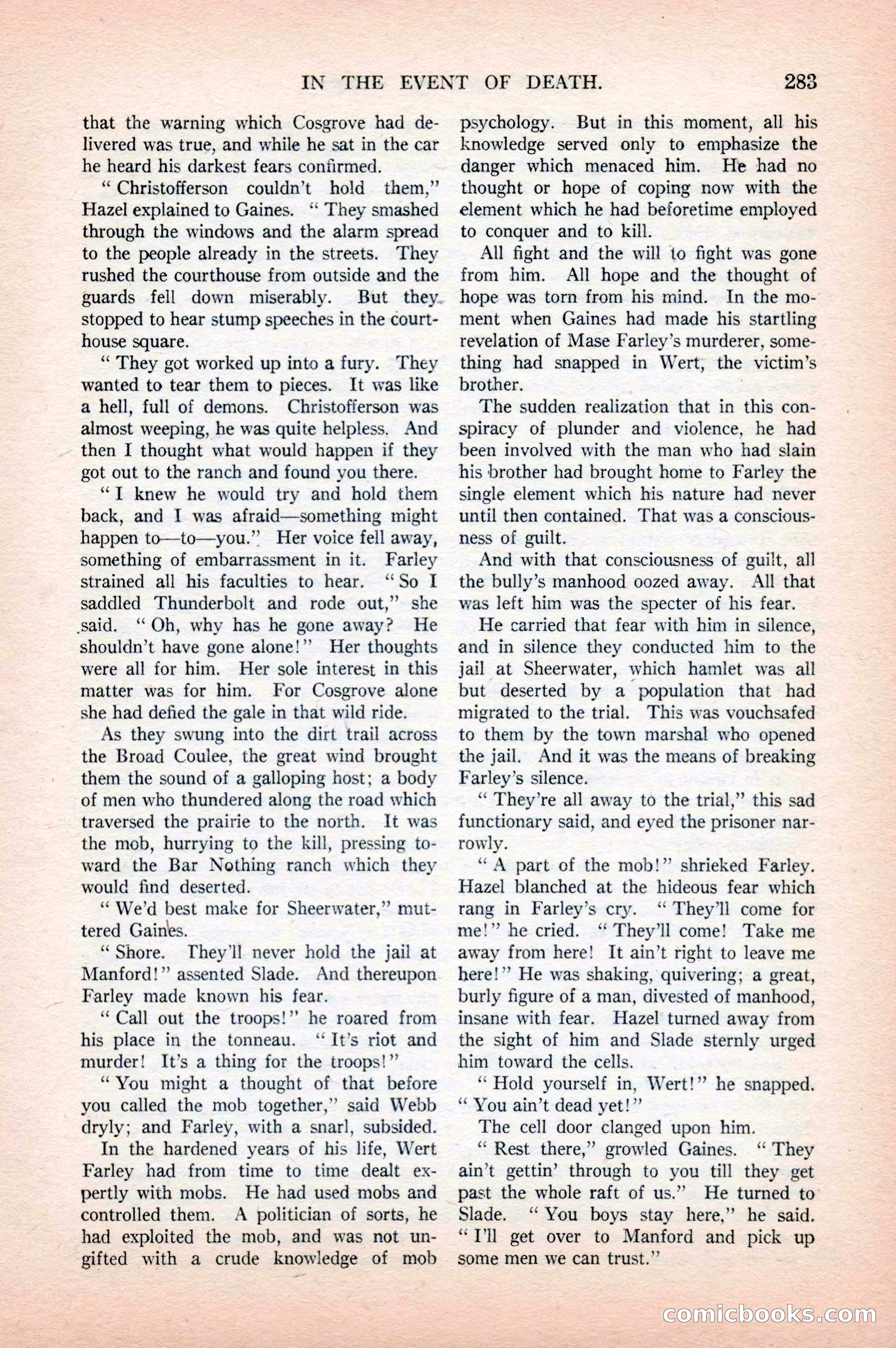 Argosy All-Story Weekly, April 18, 1925 — page 133 of 172