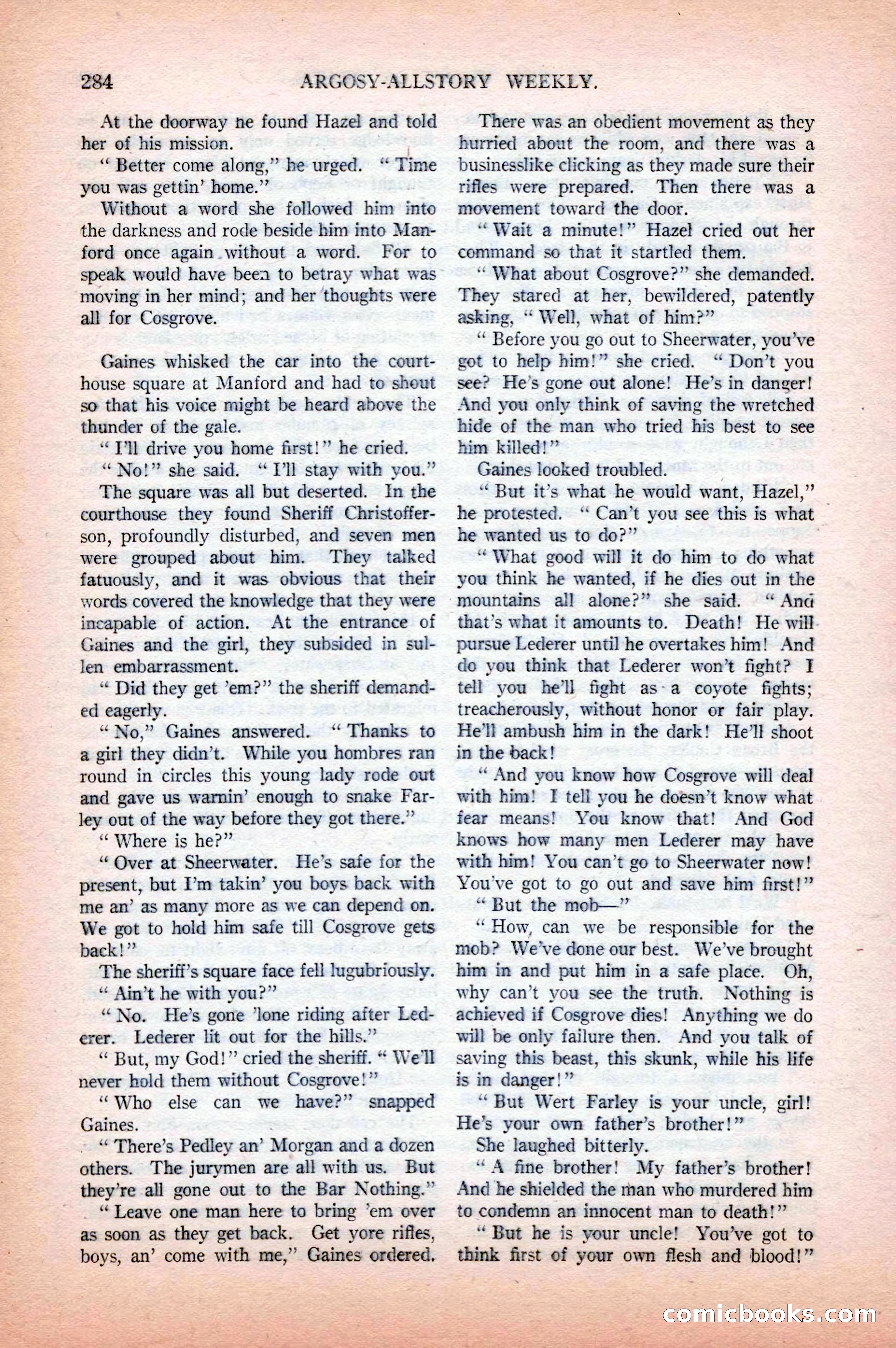Argosy All-Story Weekly, April 18, 1925 — page 134 of 172
