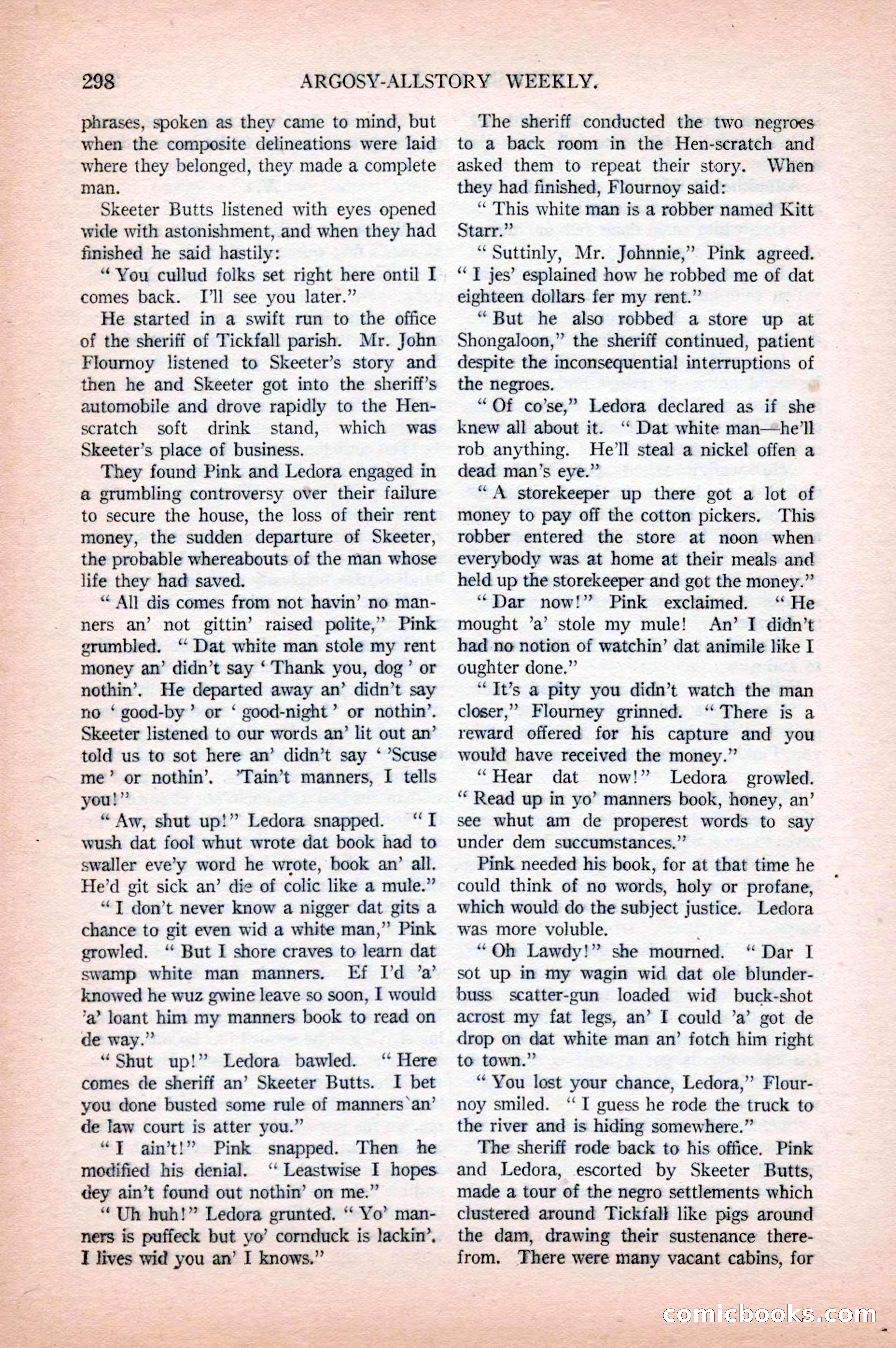 Argosy All-Story Weekly, April 18, 1925 — page 148 of 172