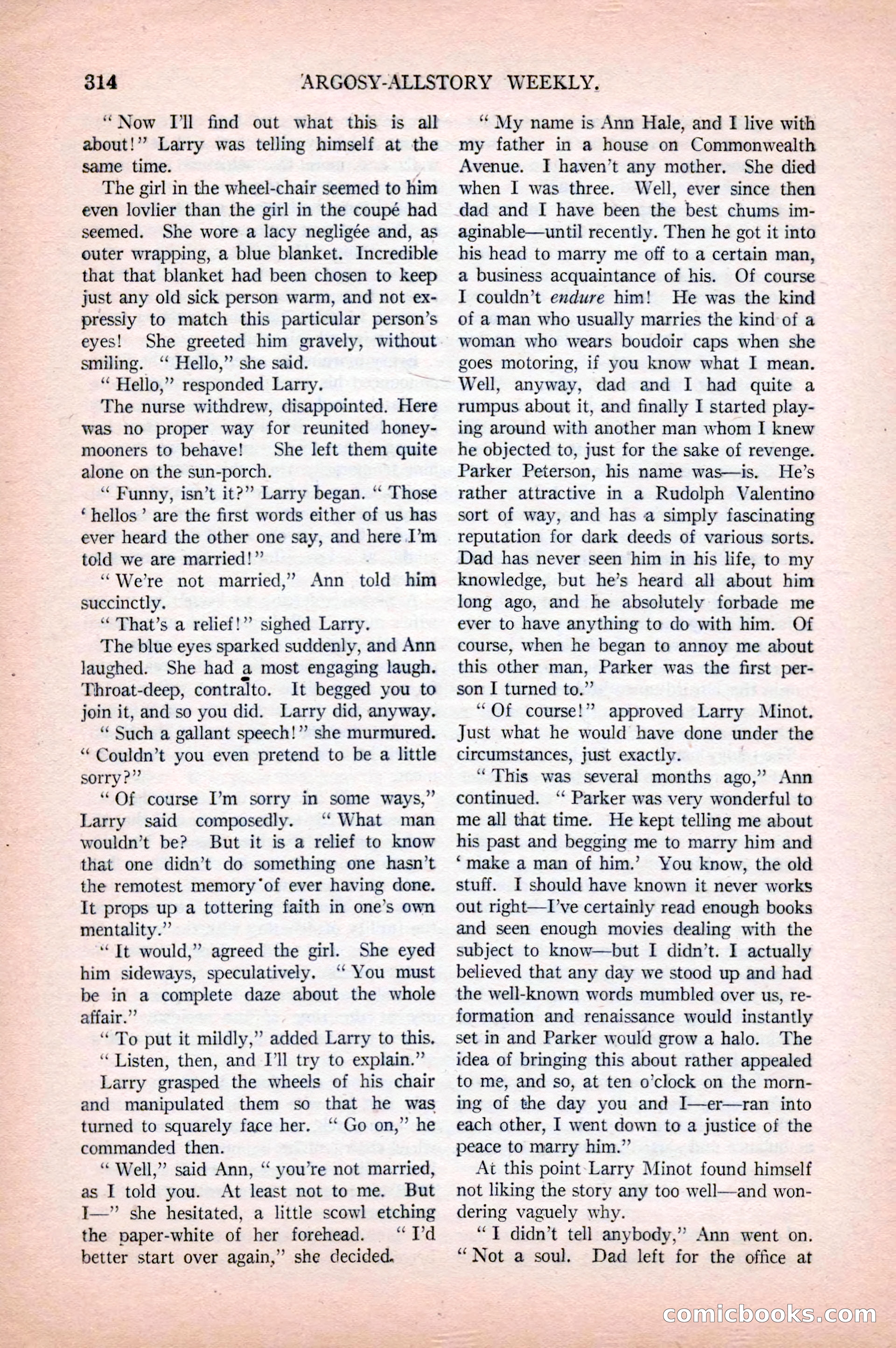 Argosy All-Story Weekly, April 18, 1925 — page 164 of 172