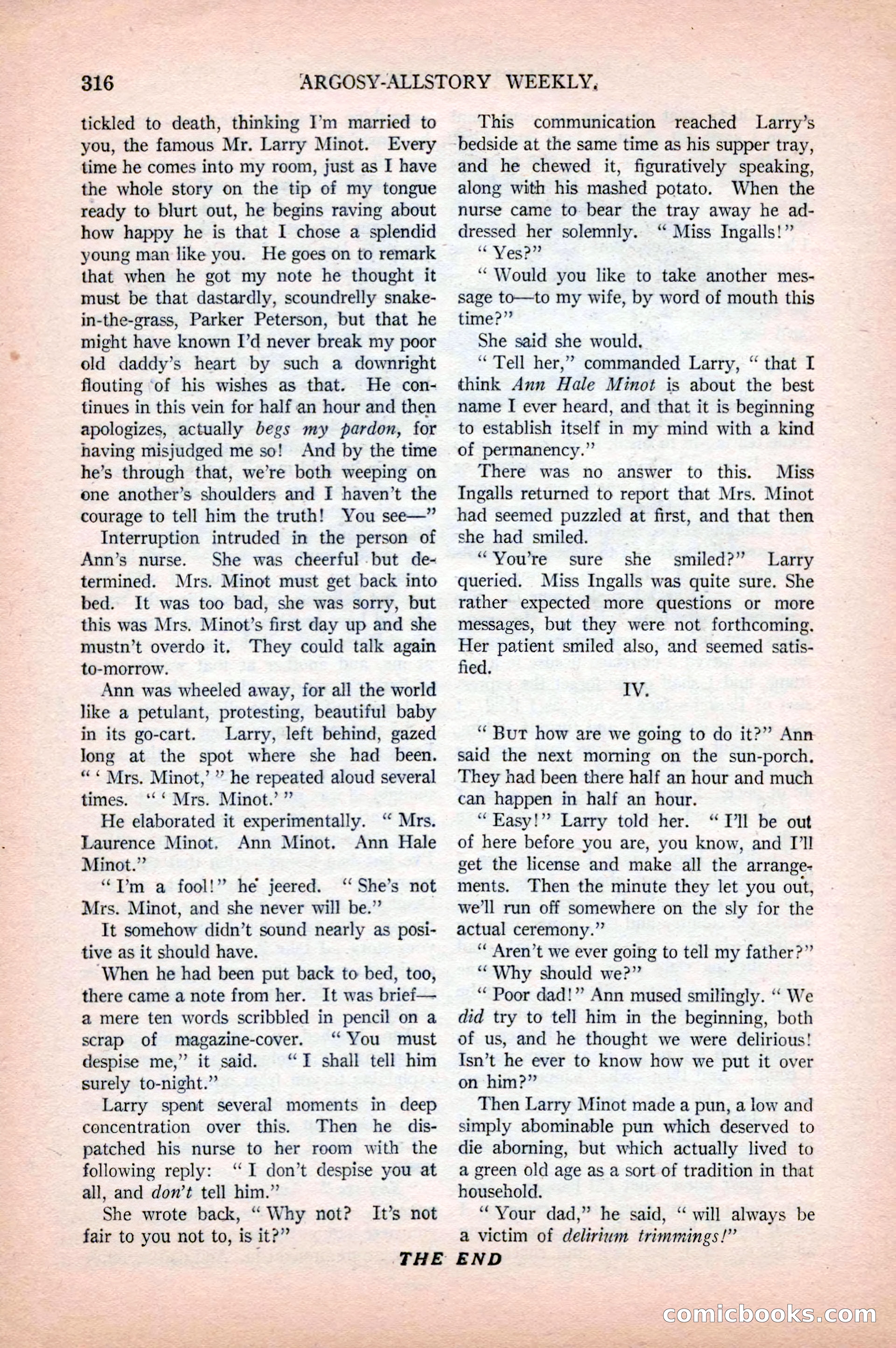 Argosy All-Story Weekly, April 18, 1925 — page 166 of 172