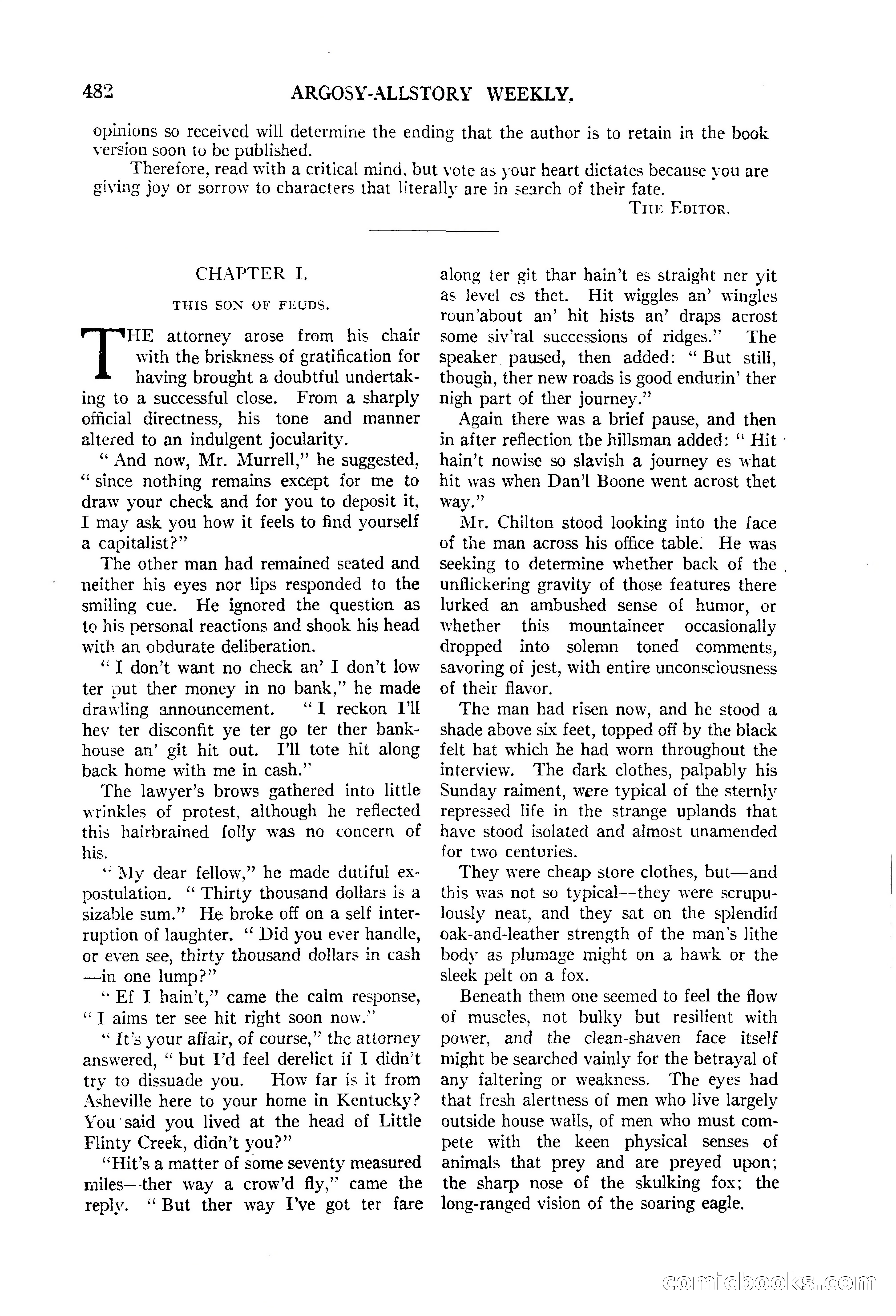 Argosy All-Story Weekly, June 13, 1925 — page 10 of 170