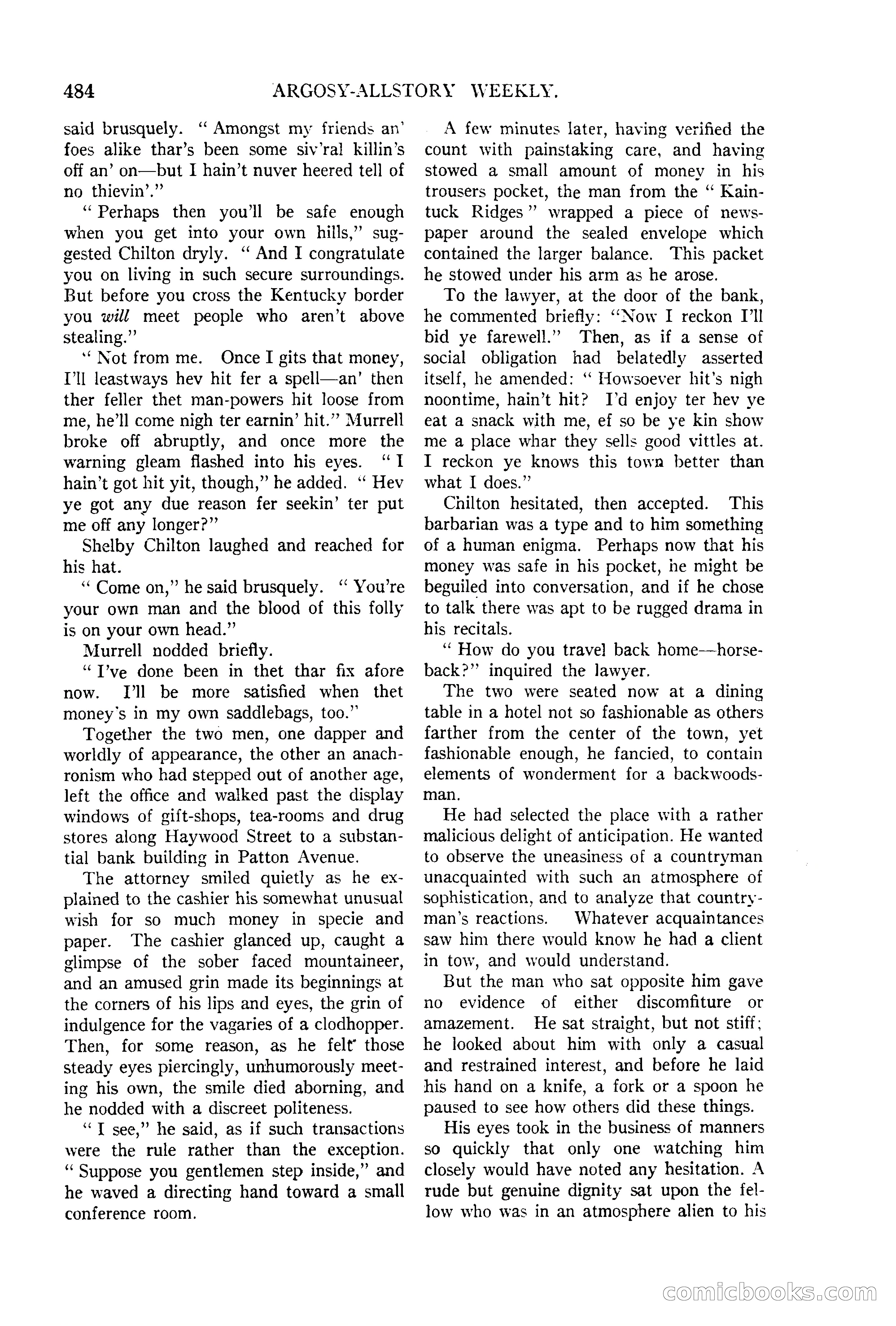 Argosy All-Story Weekly, June 13, 1925 — page 12 of 170