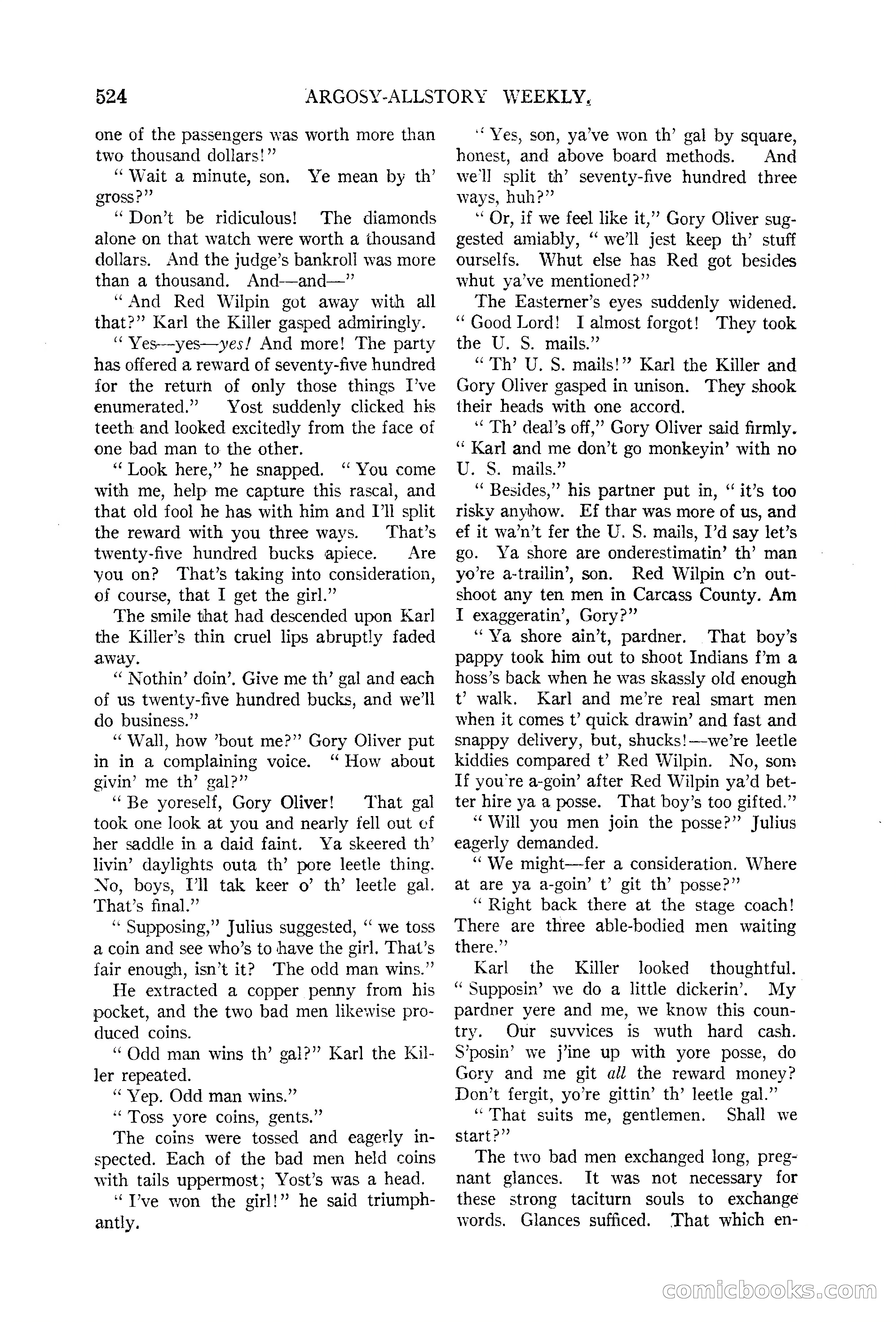 Argosy All-Story Weekly, June 13, 1925 — page 52 of 170