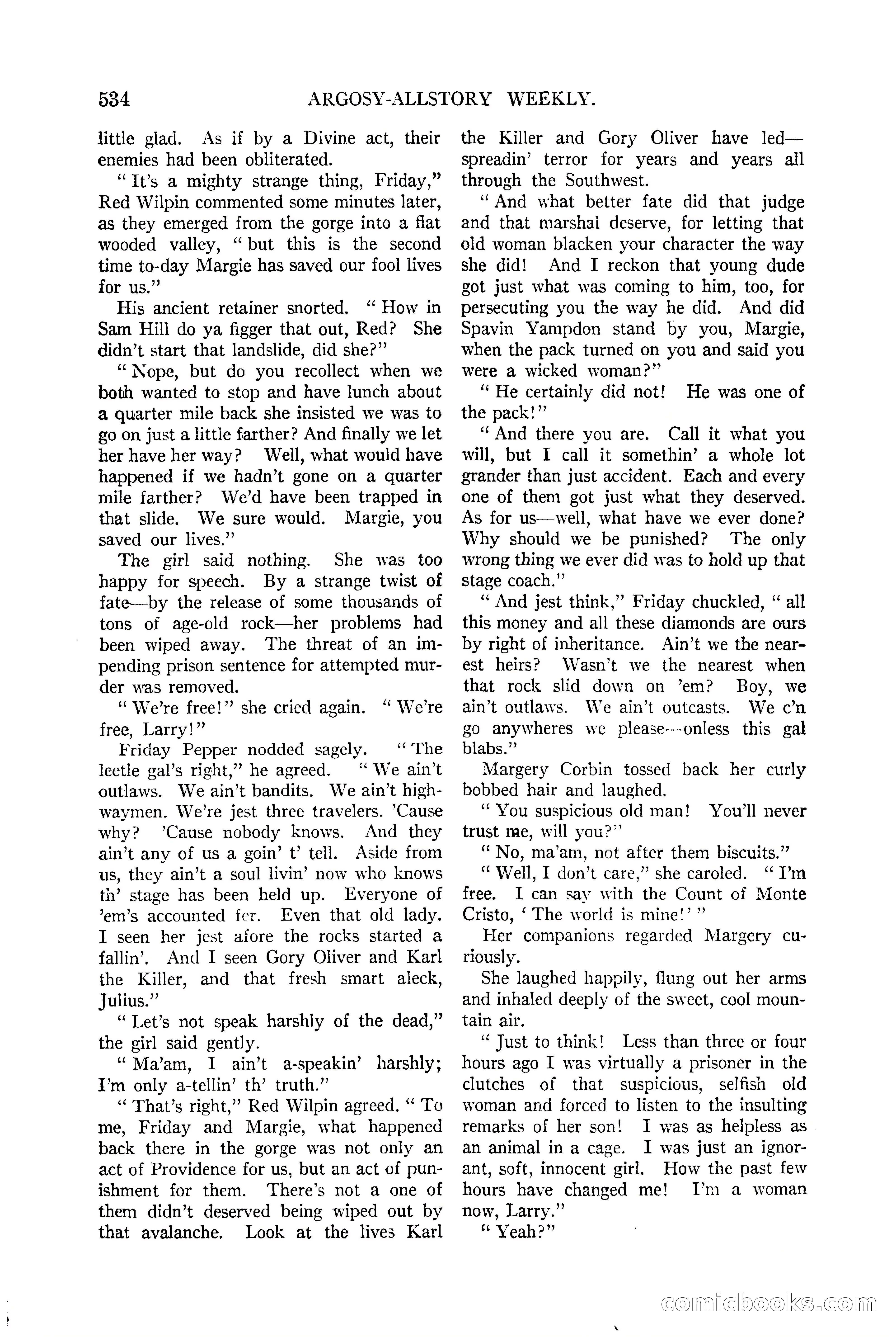 Argosy All-Story Weekly, June 13, 1925 — page 62 of 170