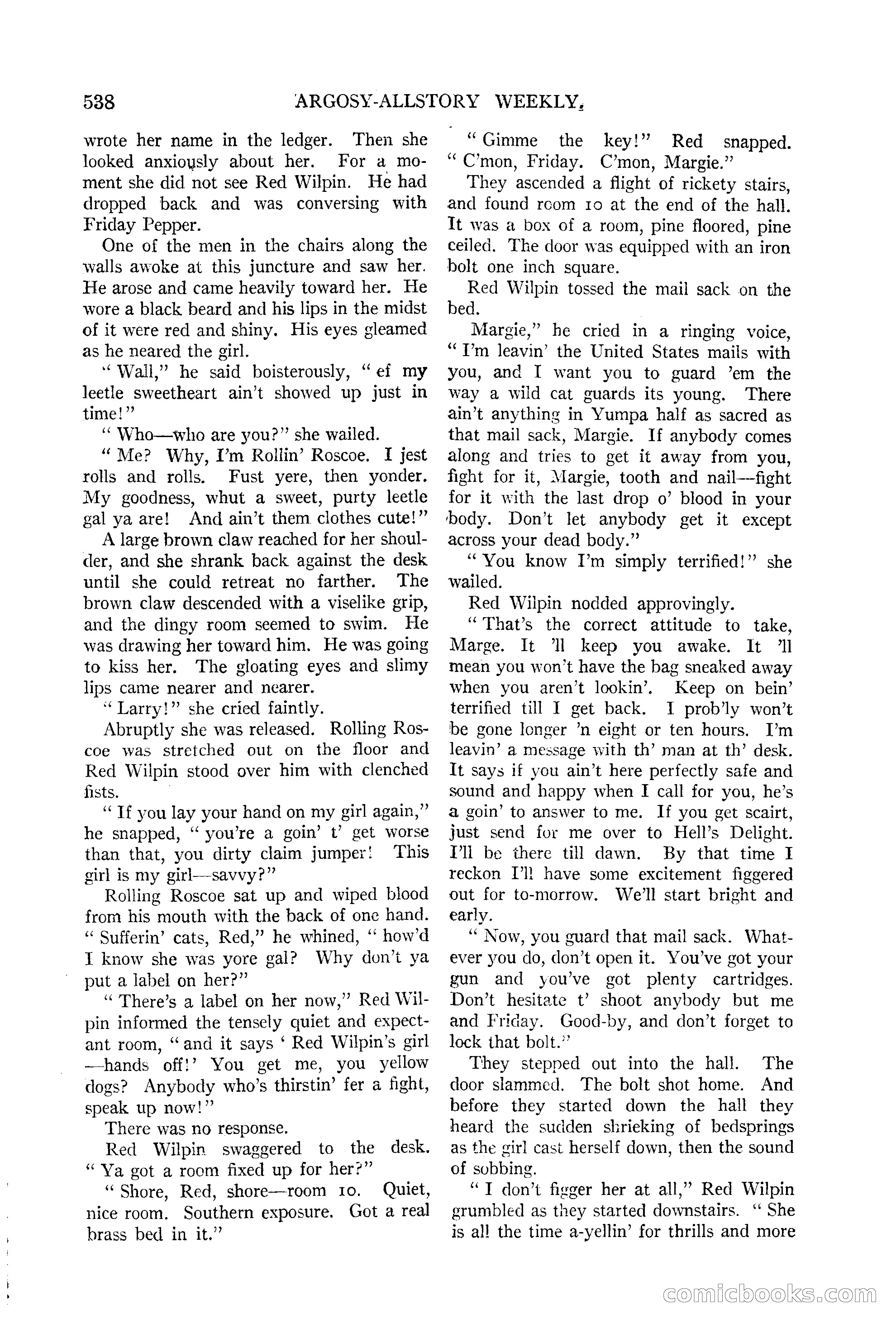 Argosy All-Story Weekly, June 13, 1925 — page 66 of 170