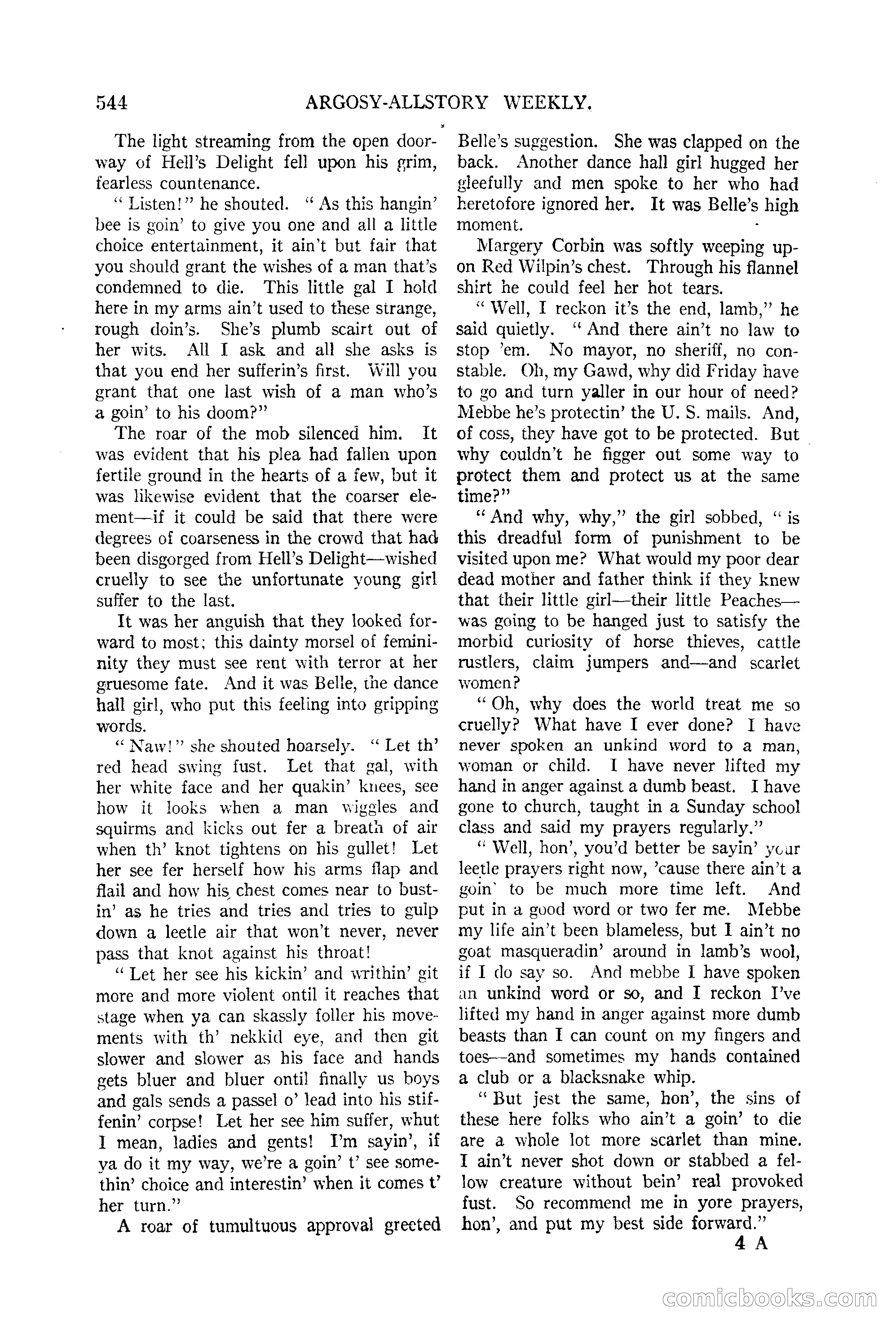 Argosy All-Story Weekly, June 13, 1925 — page 72 of 170