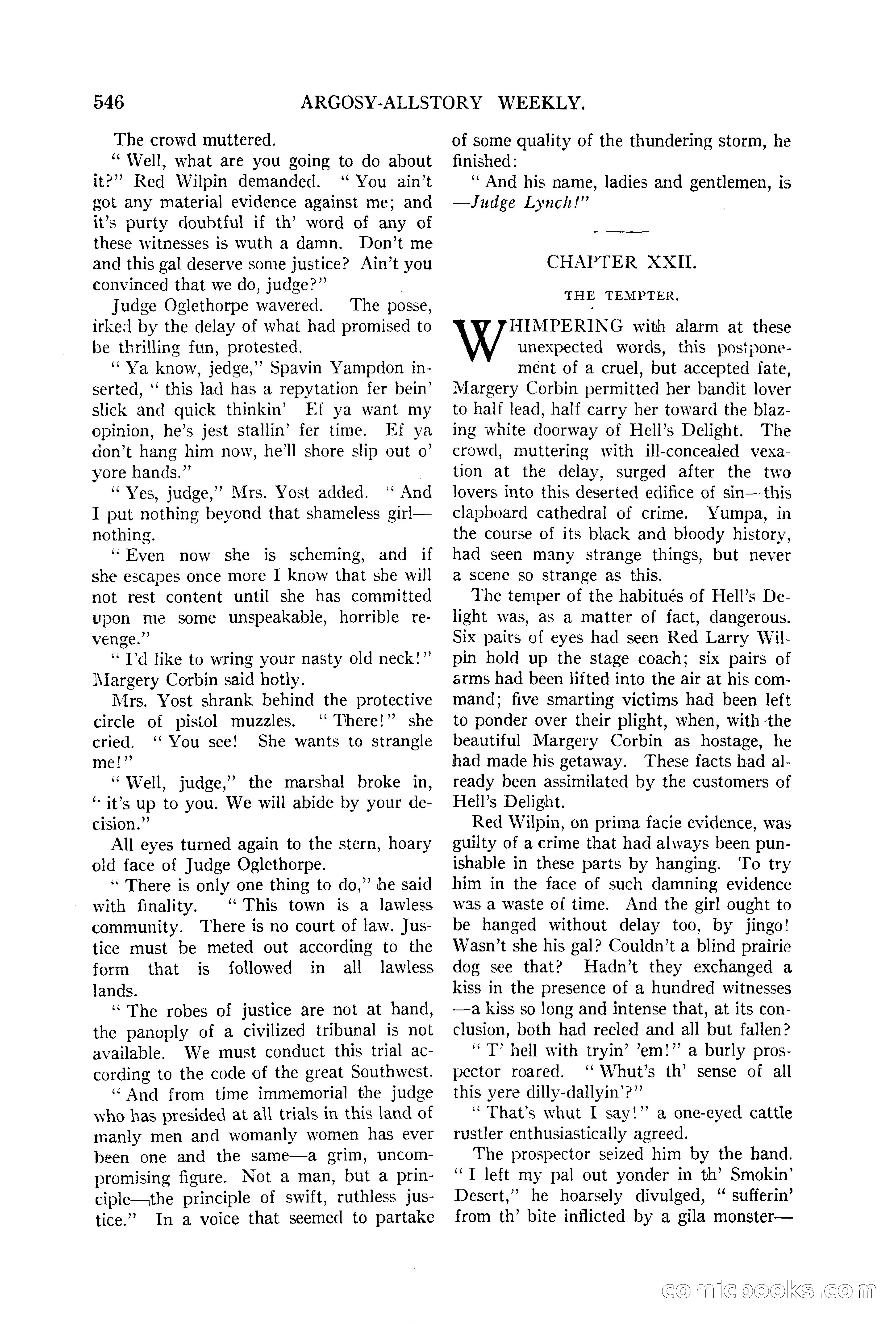 Argosy All-Story Weekly, June 13, 1925 — page 74 of 170