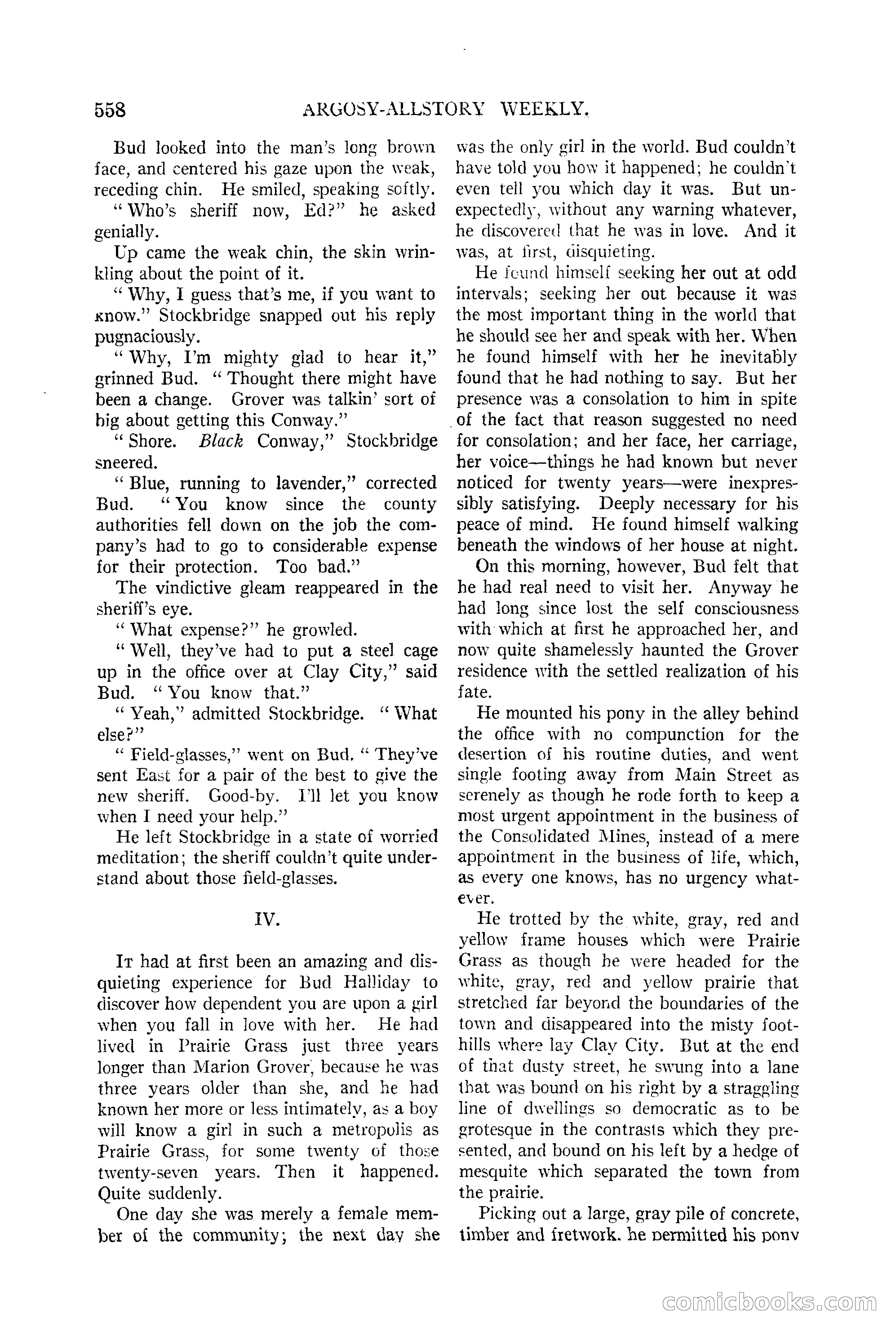 Argosy All-Story Weekly, June 13, 1925 — page 86 of 170