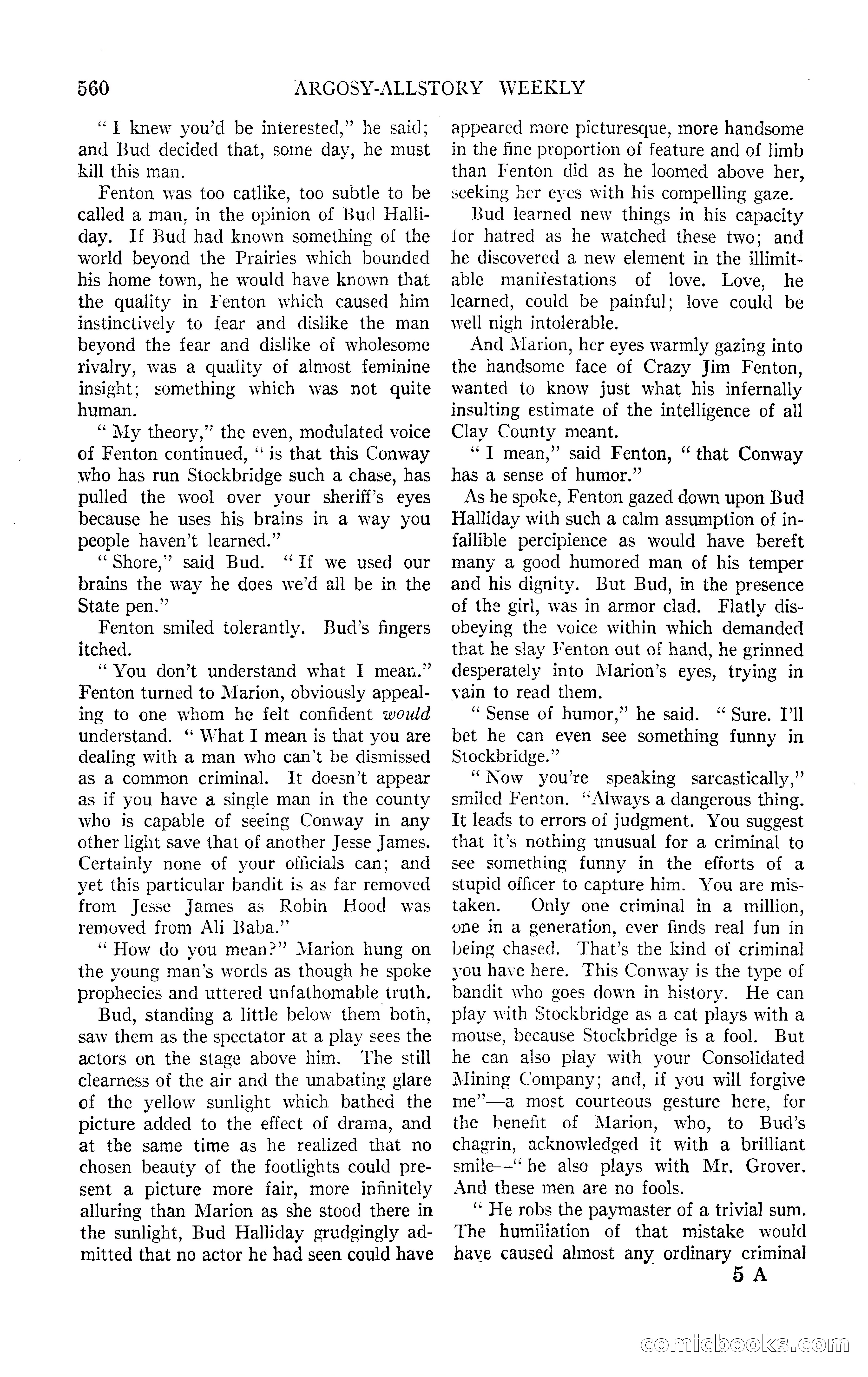 Argosy All-Story Weekly, June 13, 1925 — page 88 of 170